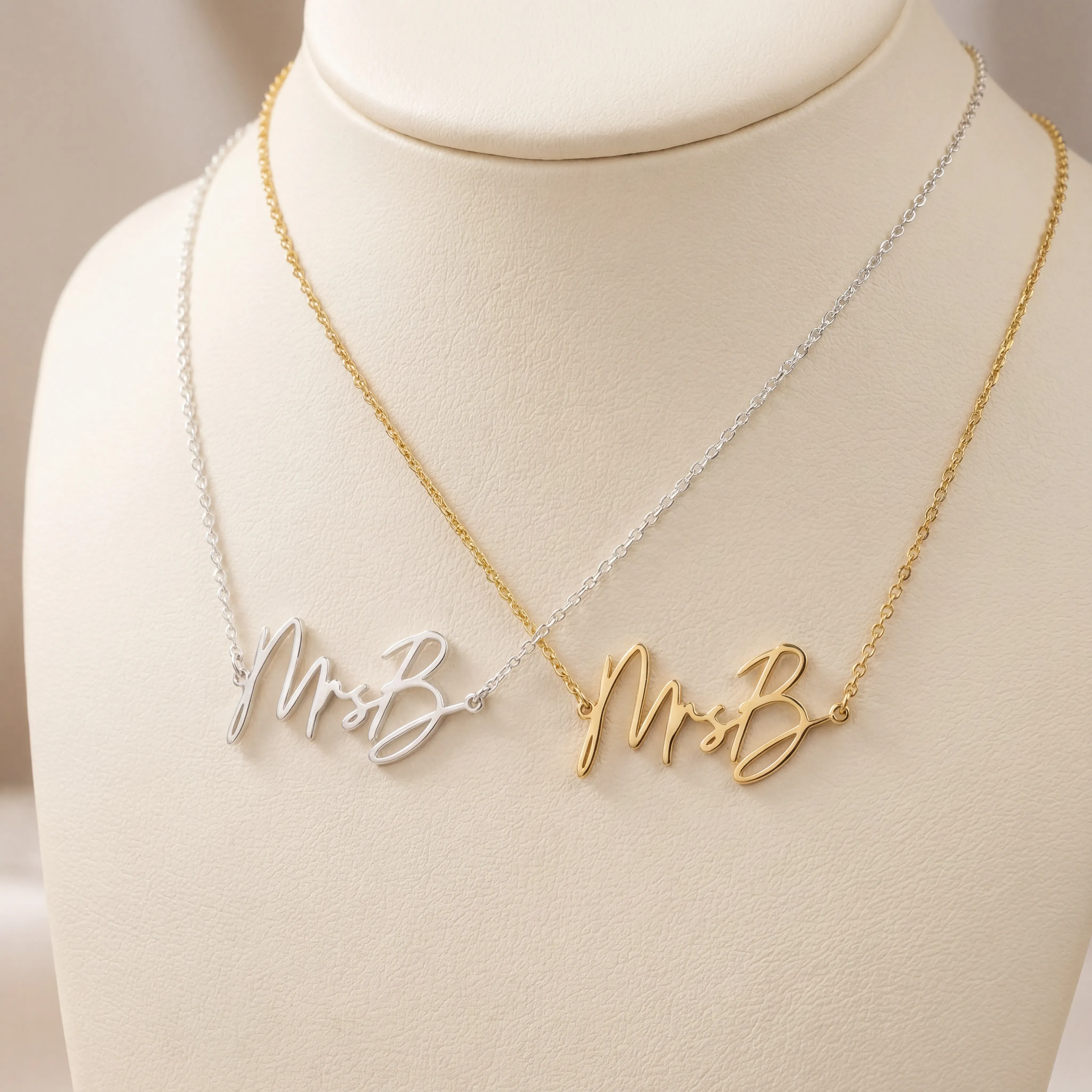 Personalised Mrs Necklace - Image 9