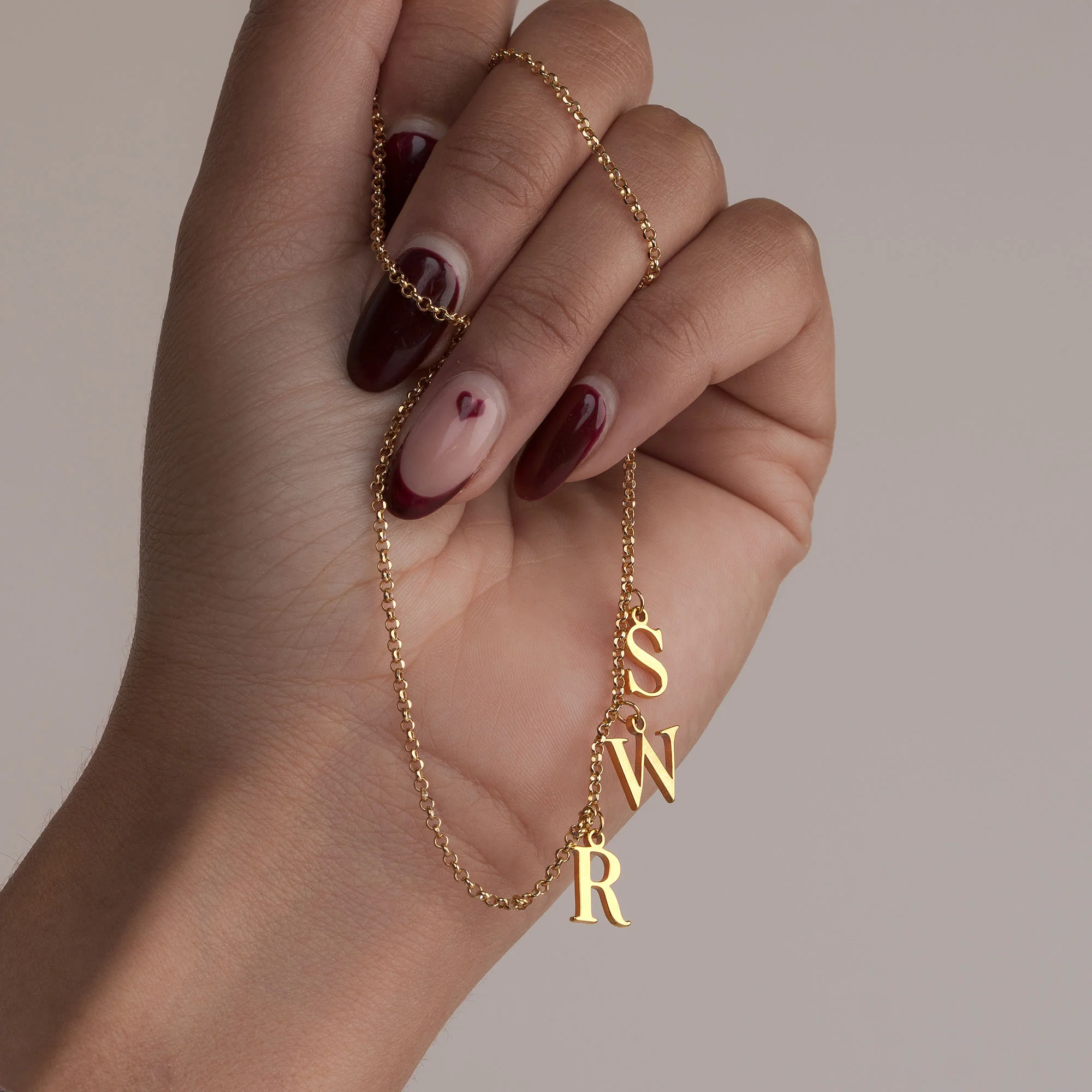 Triple Initial Necklace - Image 3