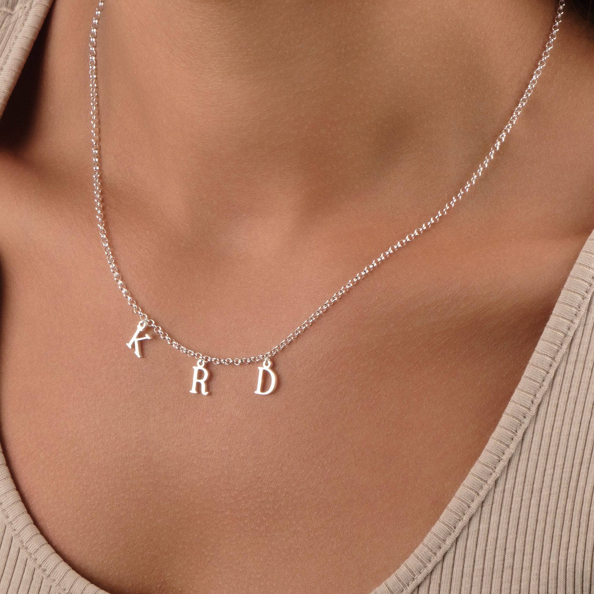 Triple Initial Necklace - Image 5