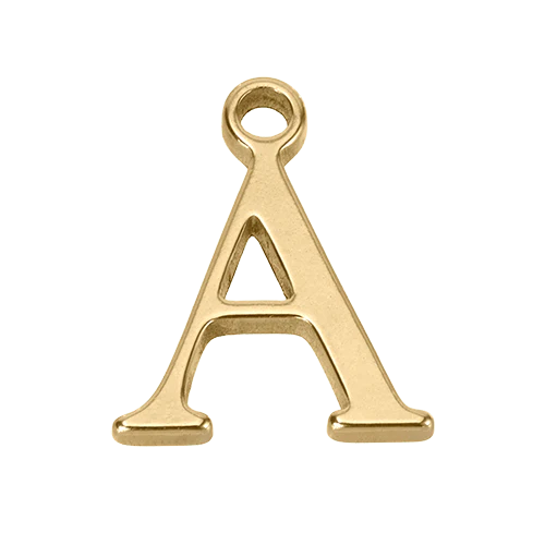 A Gold Letter Charm