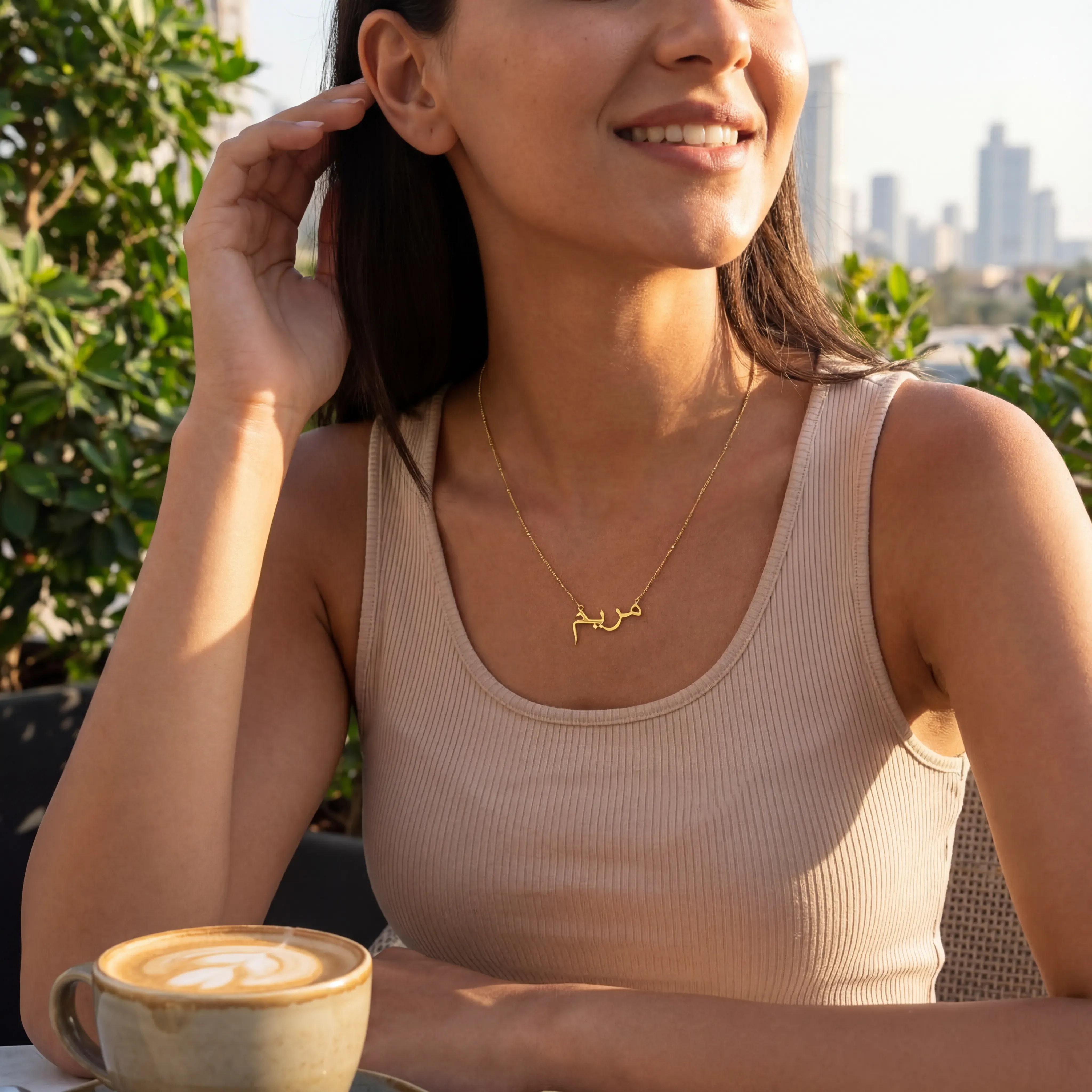 Personalised Arabic Name Necklace - Image 8