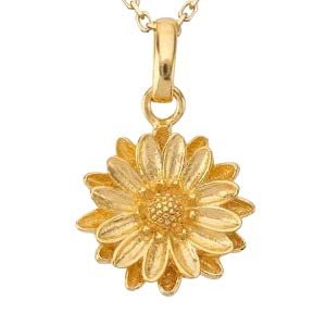 Gold - September Aster Birthflower Charm