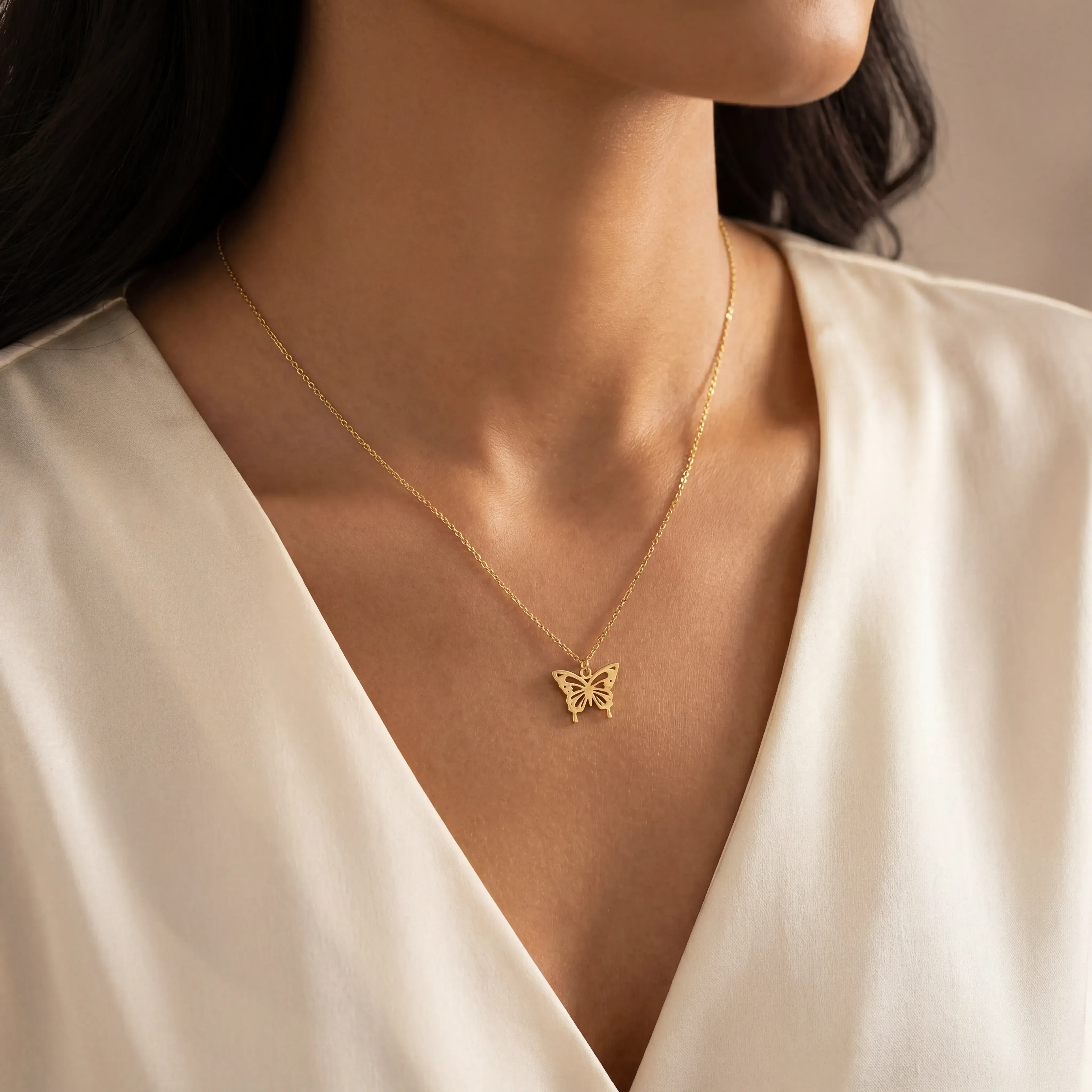 Butterfly Pendant Necklace - Image 6
