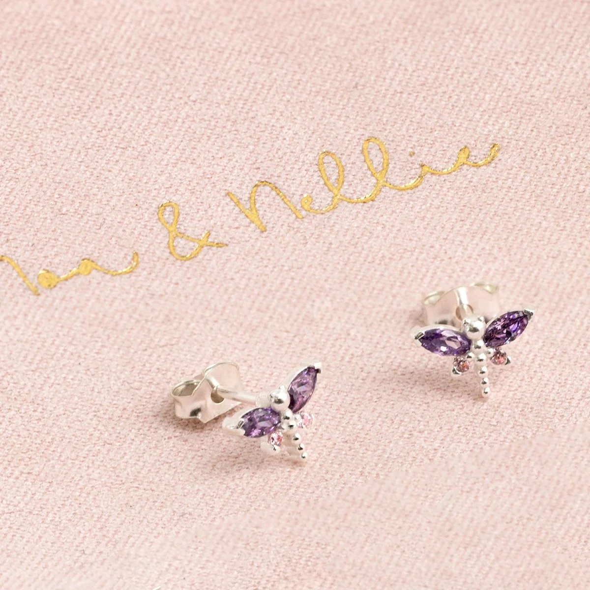 Kids Dragonfly Stud Earrings - Image 3