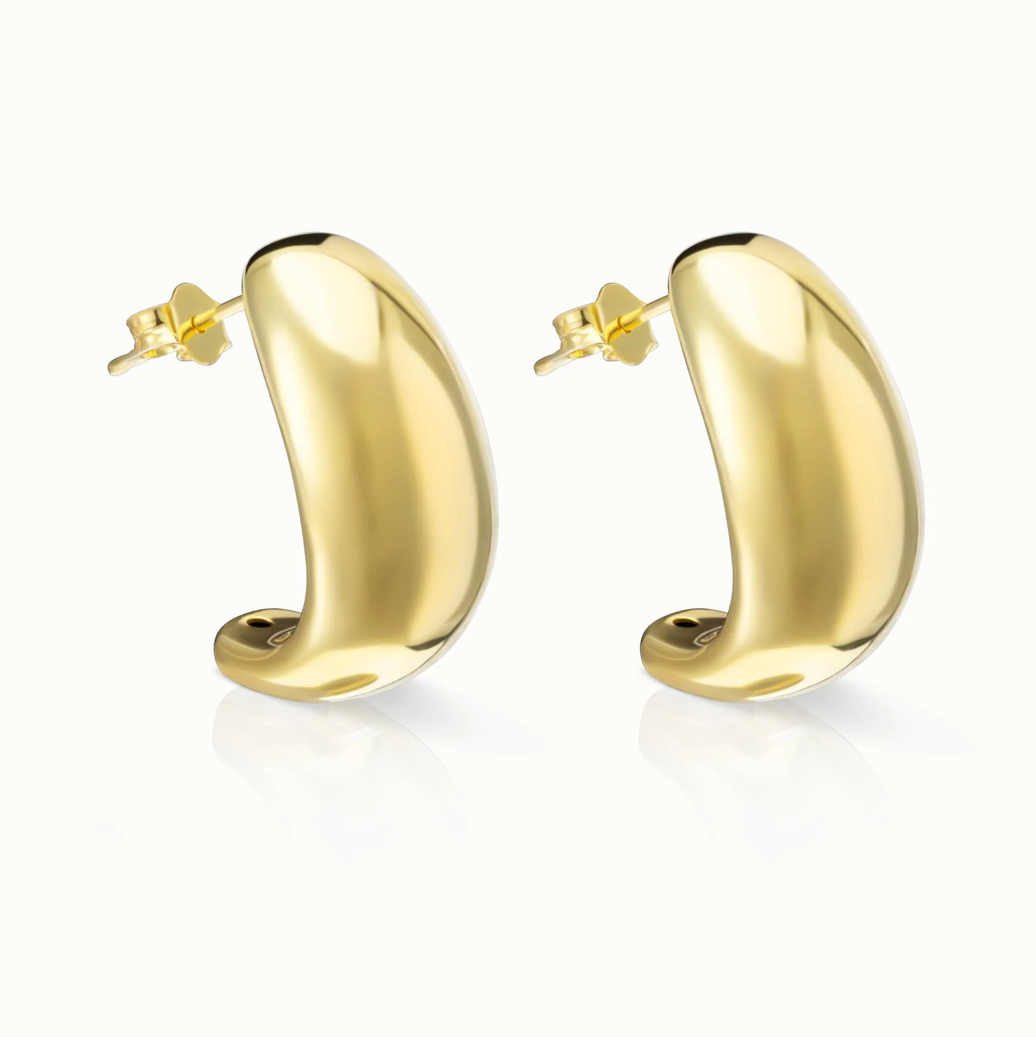 Crescent Hoop Earrings - Image 3