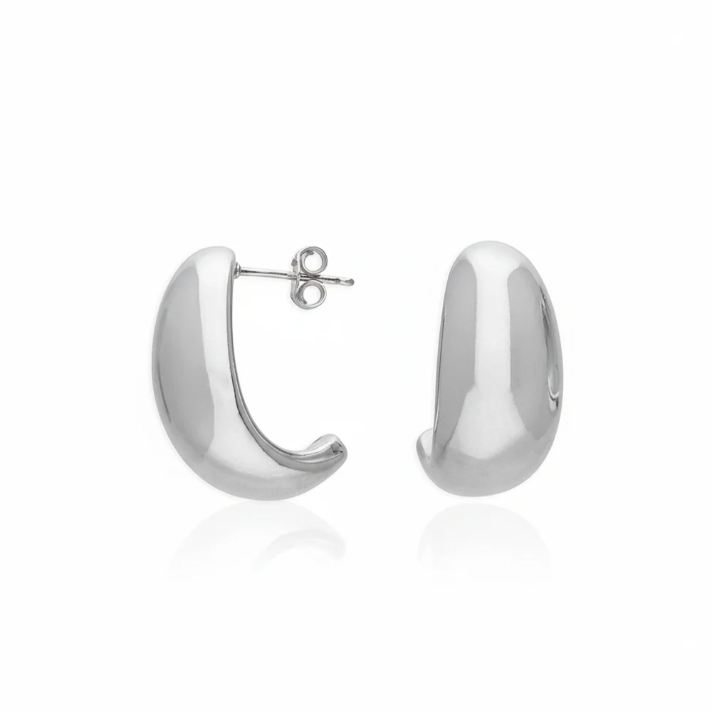 Crescent Stud Earrings