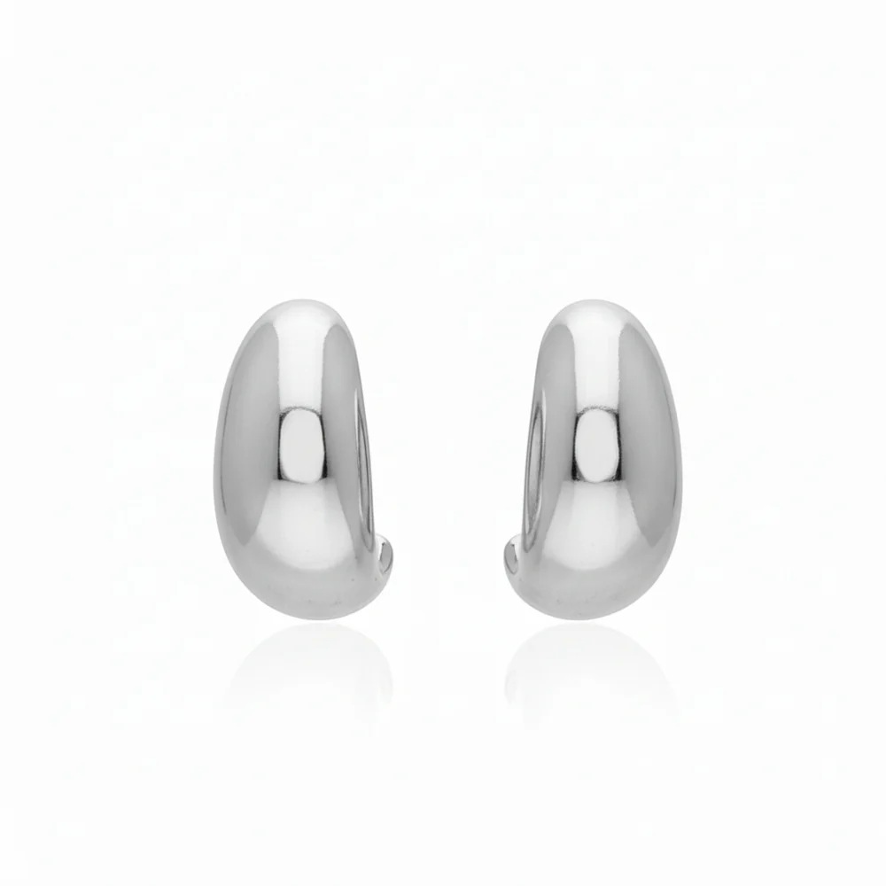 Crescent Stud Earrings - Image 3
