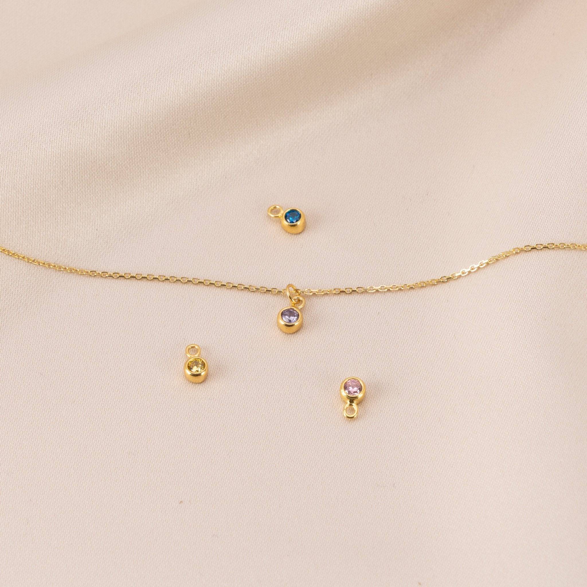 Cubic Zirconia Birthstone Necklace - Image 7