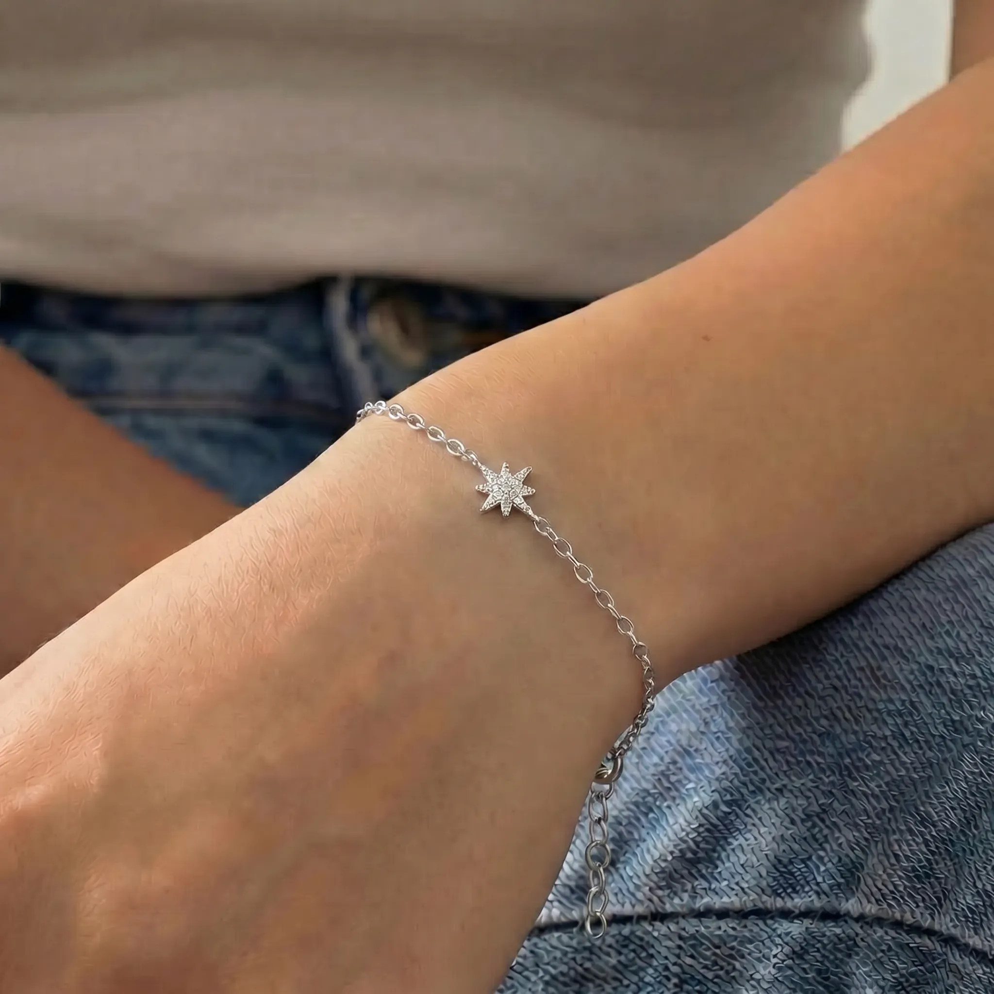 Cubic Zirconia Star Bracelet - Image 2