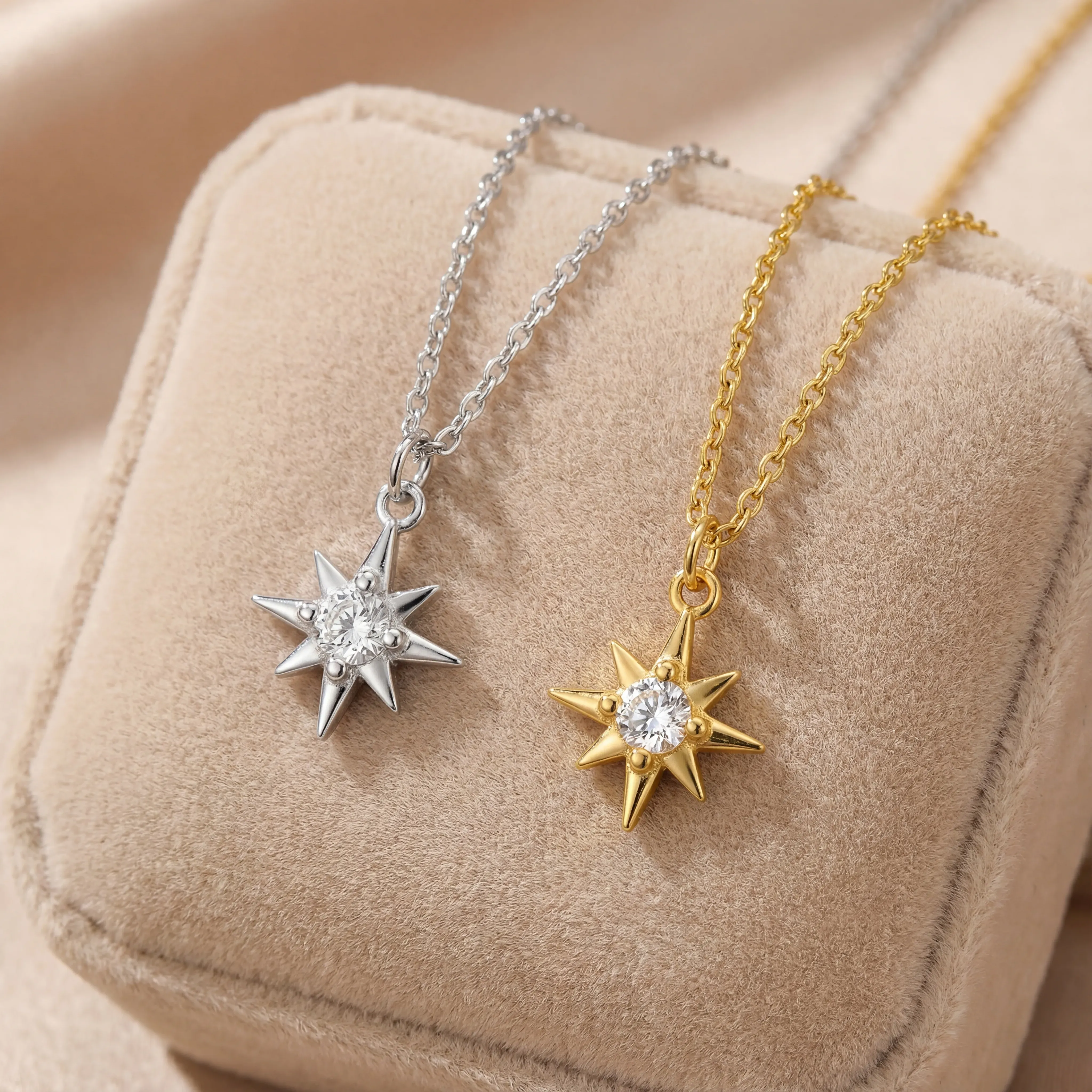 Cubic Zirconia Star Necklace - Image 2