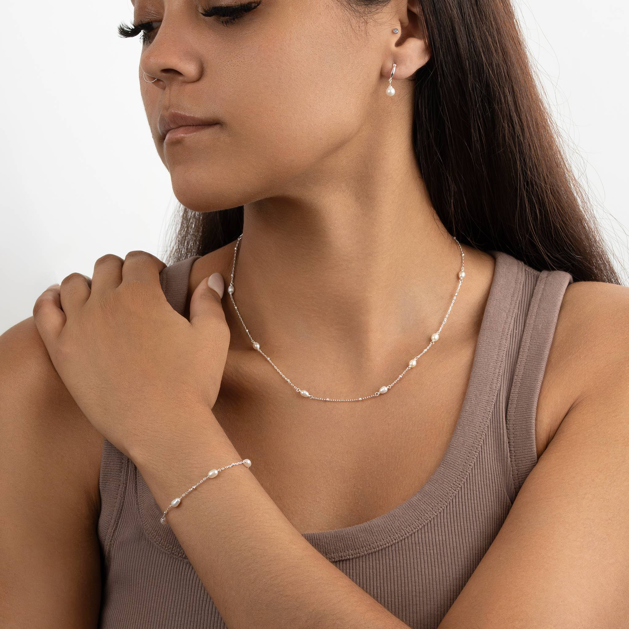 Freshwater Pearl Beaded Bracelet - Image 3