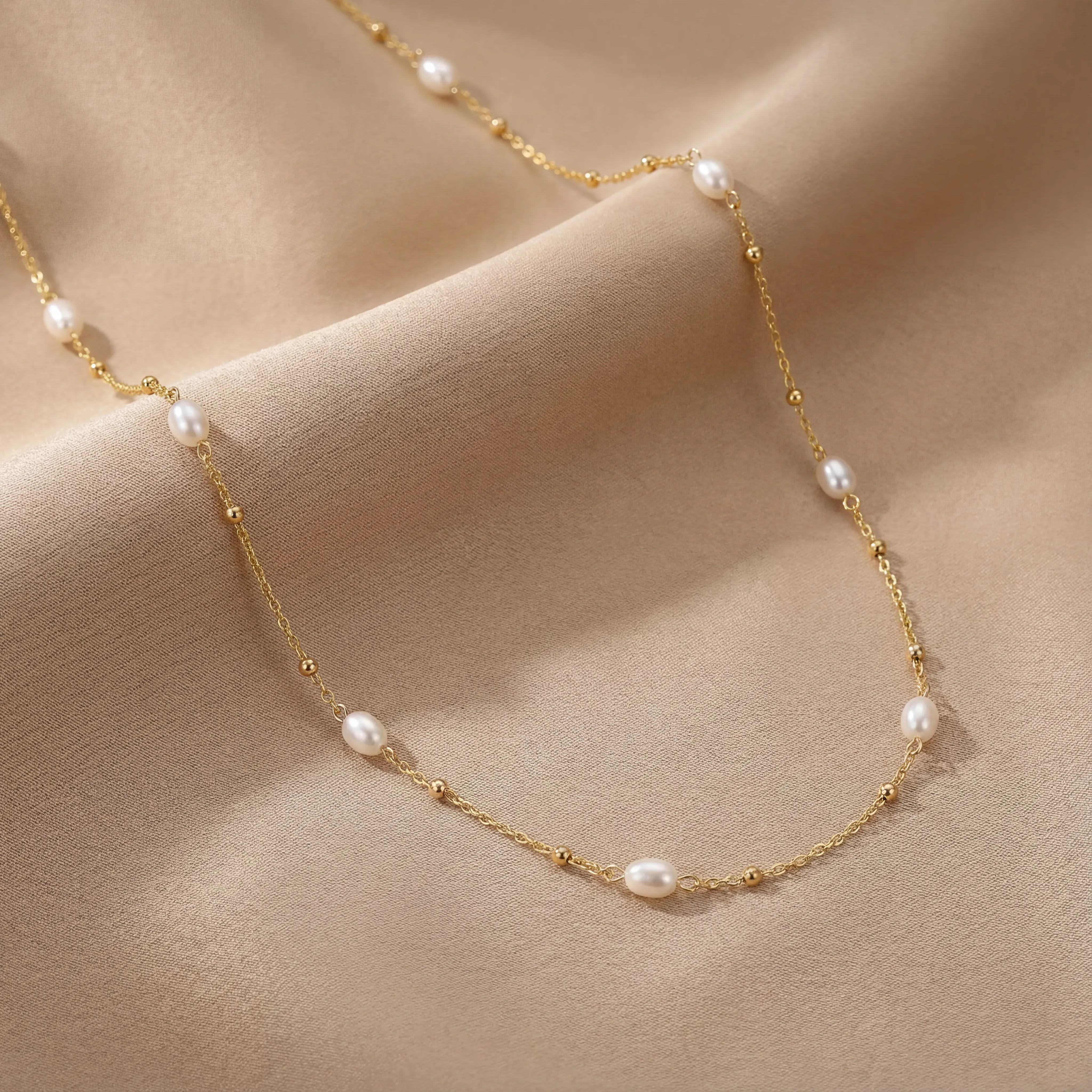 Freshwater Pearl Beaded Necklace - Image 8