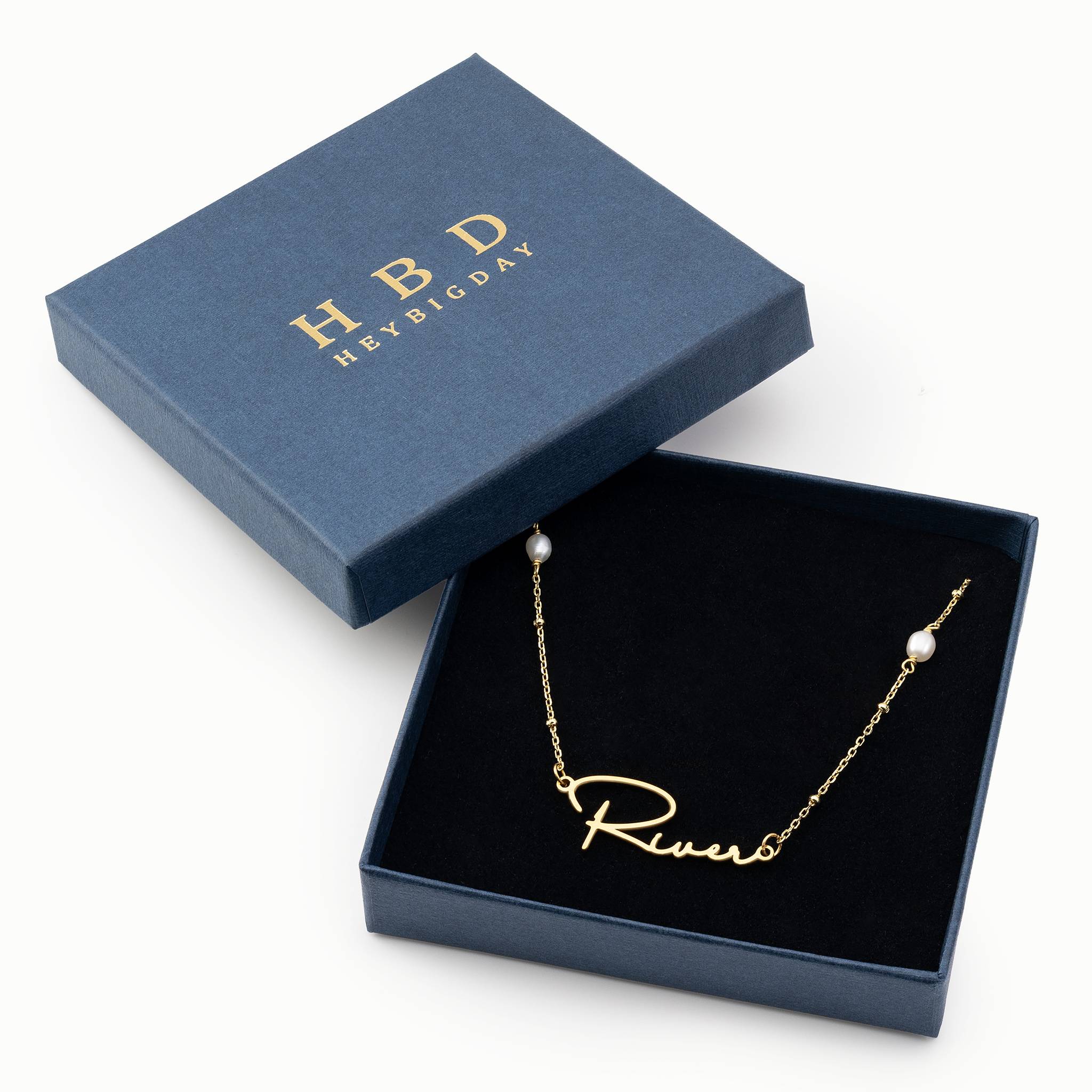 Freshwater Pearl Name Necklace - Image 3