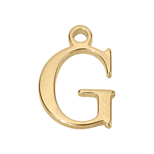 G Gold Letter Charm