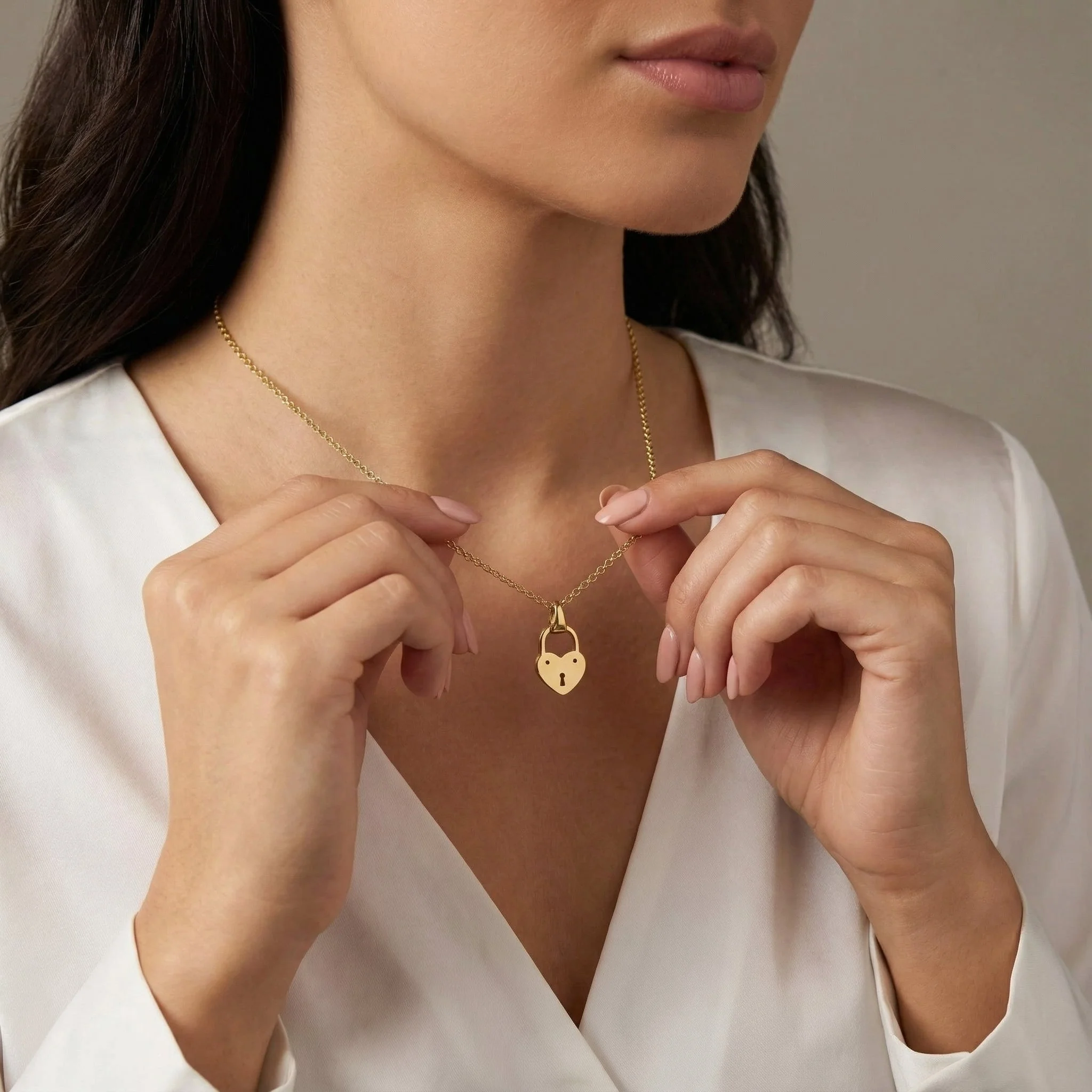 Heart Lock Pendant Necklace by G&M - Image 3