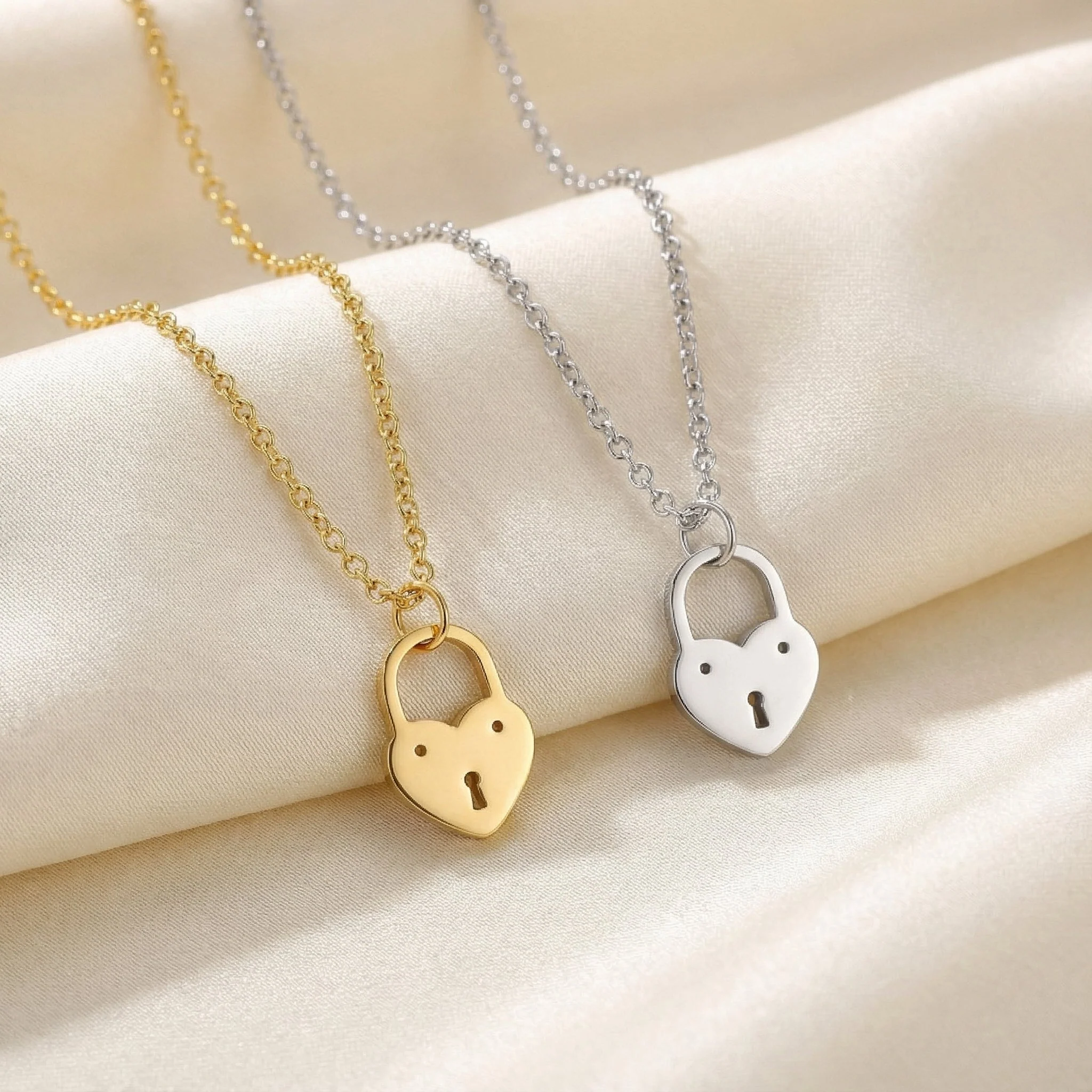 Heart Lock Pendant Necklace by G&M - Image 7