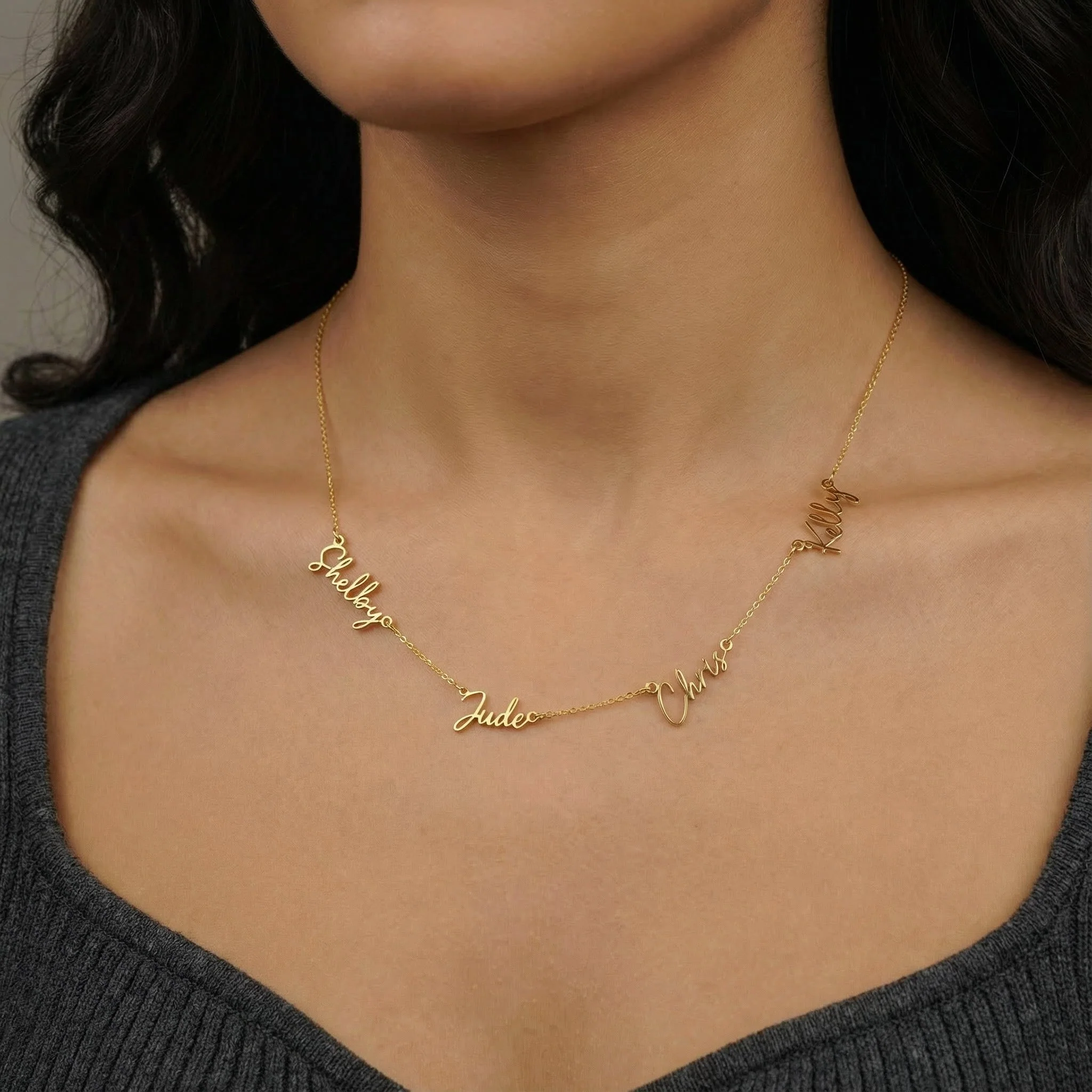 Multi Name Necklace by G&M - Image 4