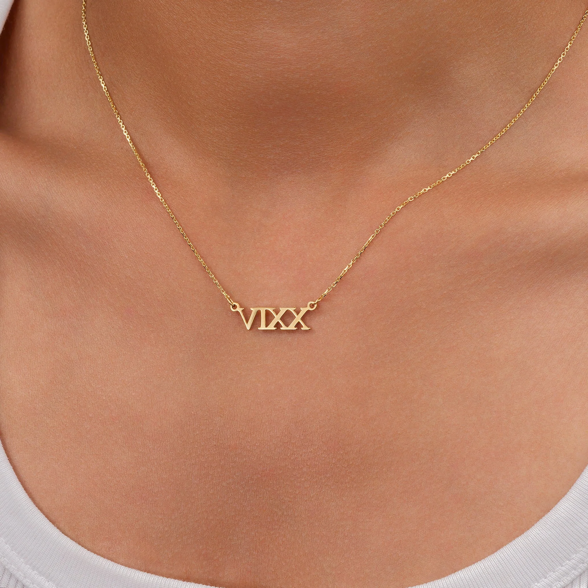 Roman Numeral Necklace by G&M - Image 3