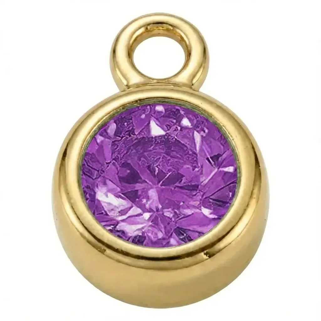Gold - February Amethyst Birthstone