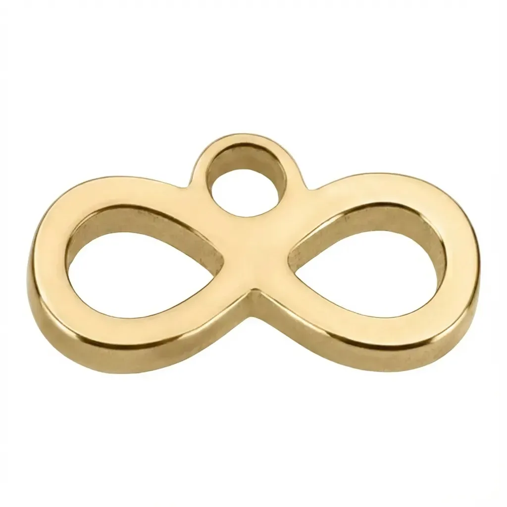 Gold Infinity Symbol Charm