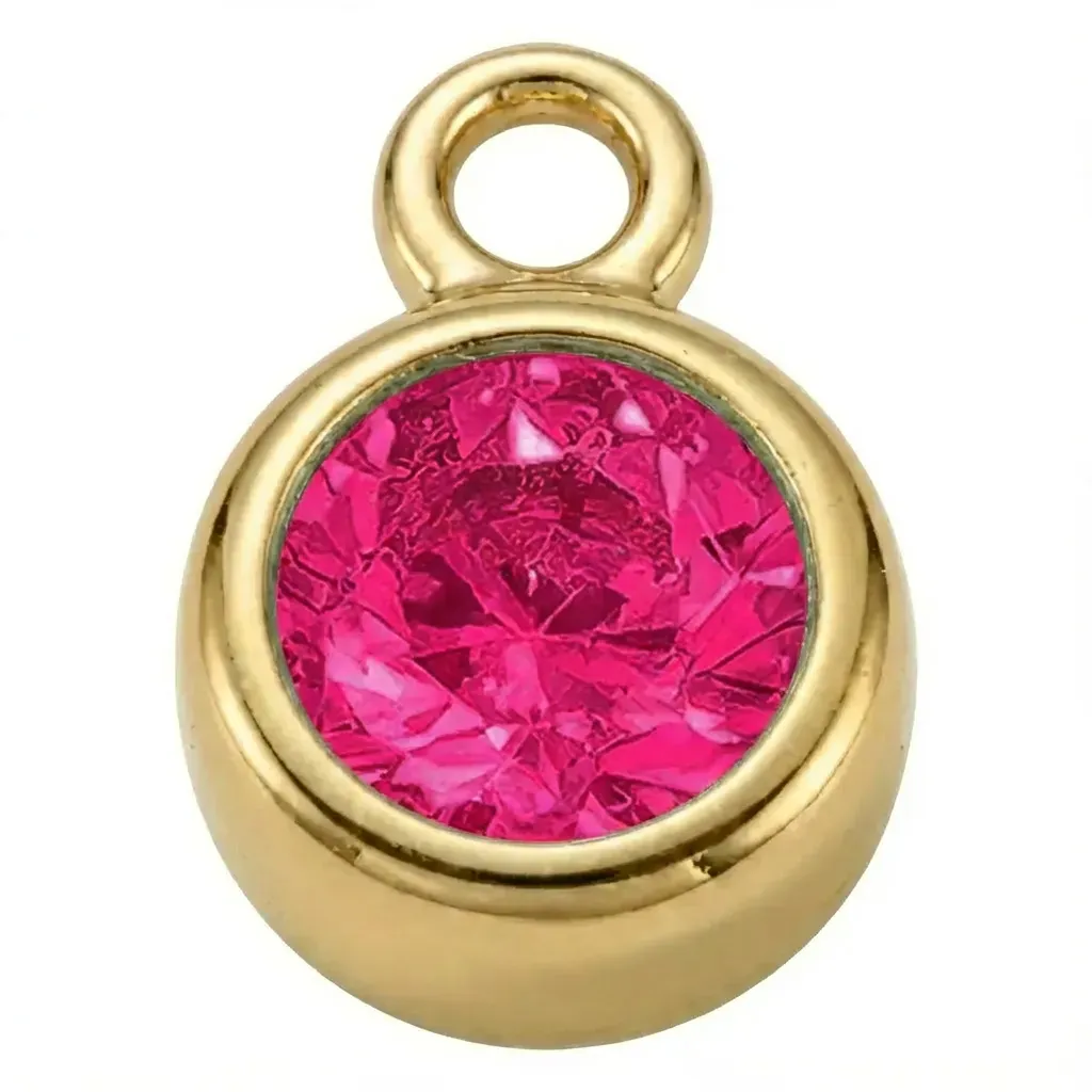 Gold - July Ruby Birthstone