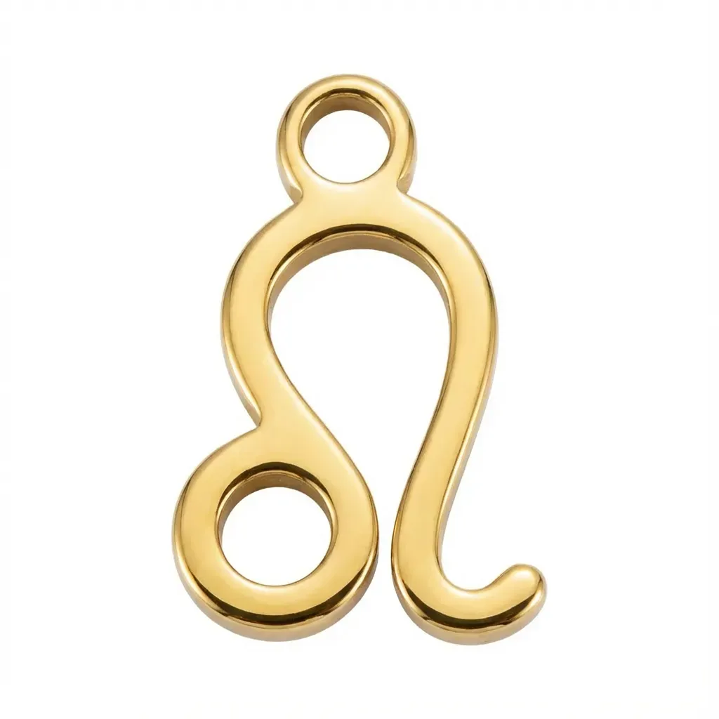 Gold Leo Zodiac Charm
