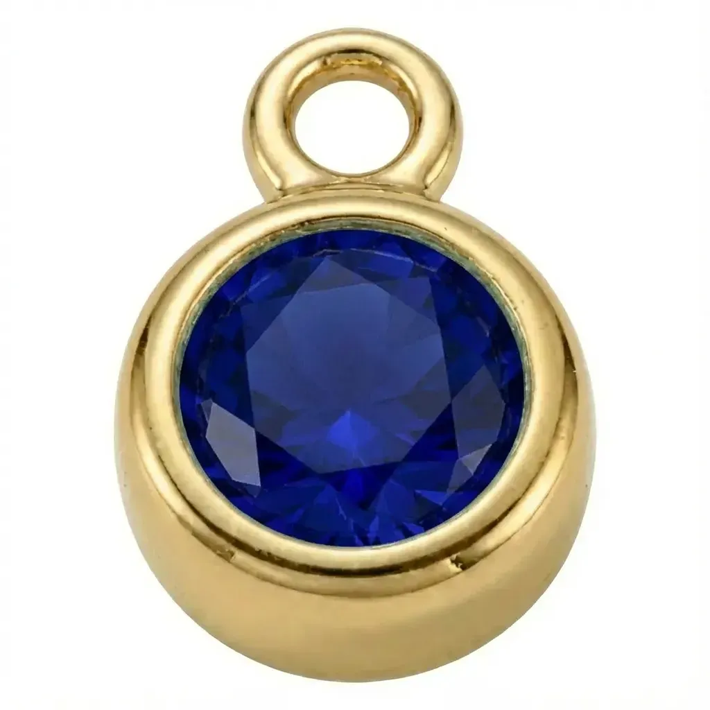 Gold - September Sapphire Birthstone
