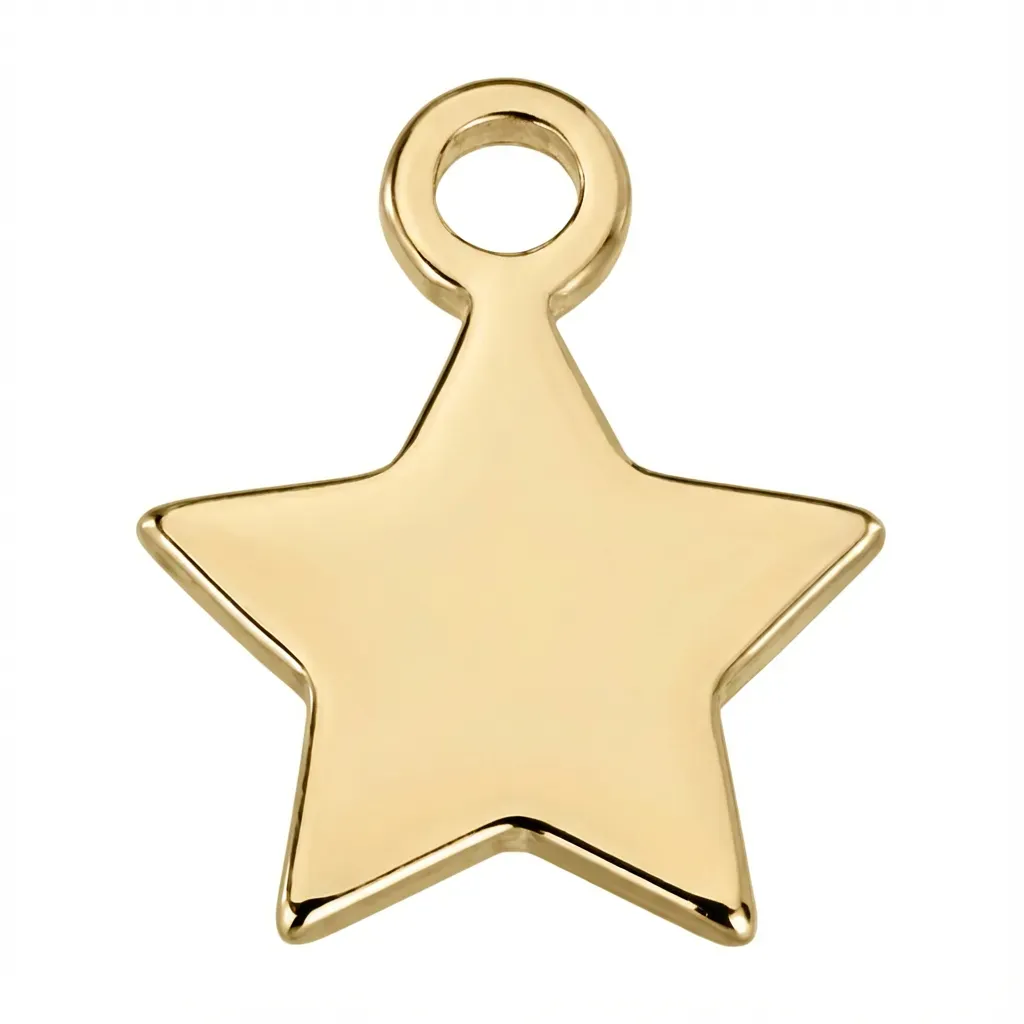 Gold Star Symbol Charm
