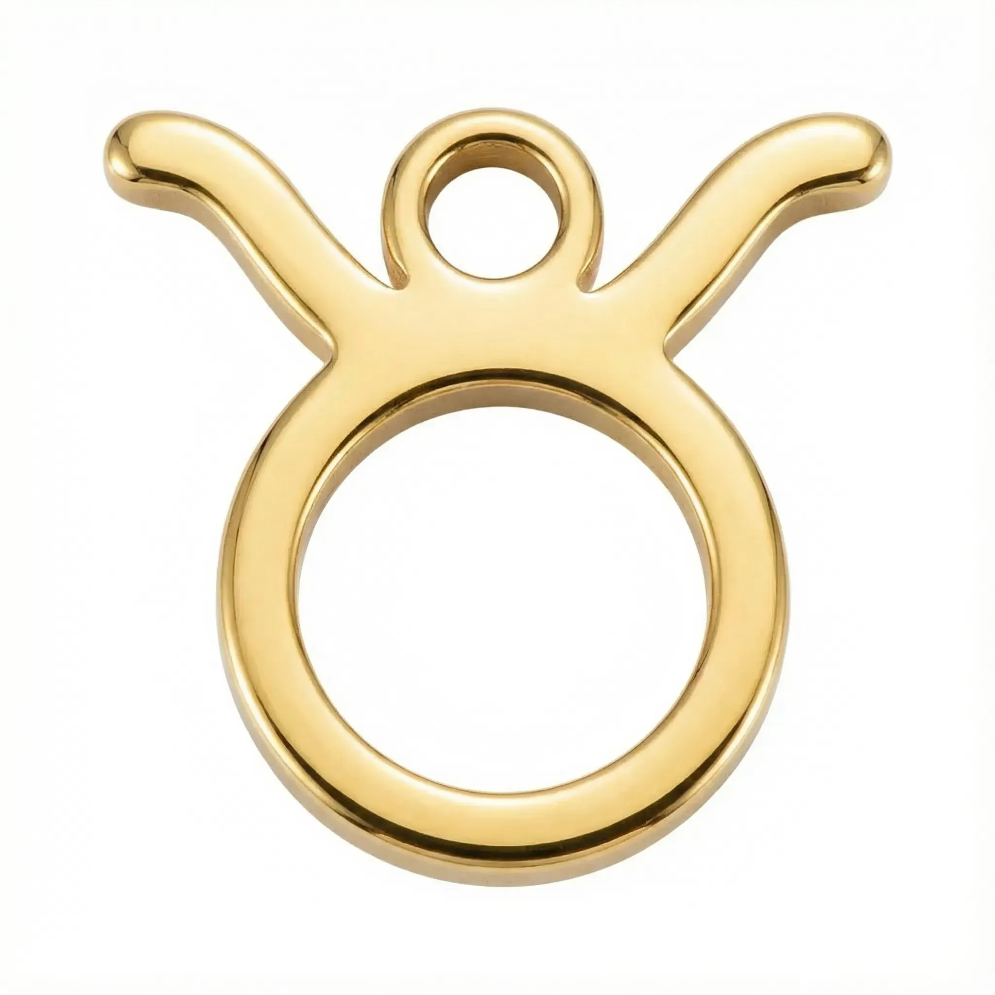 Gold Taurus Zodiac Charm