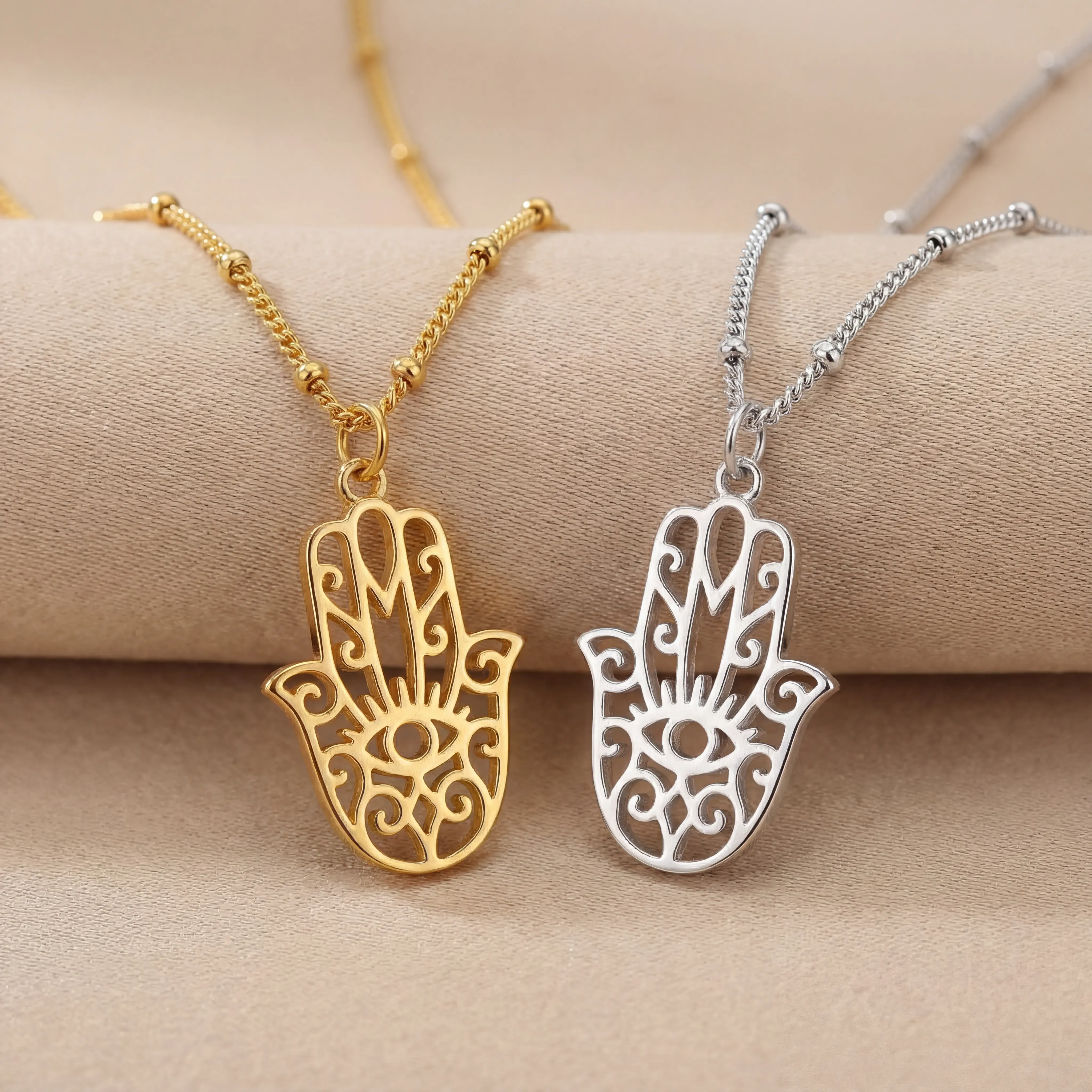 Hamsa Hand Necklace - Image 3
