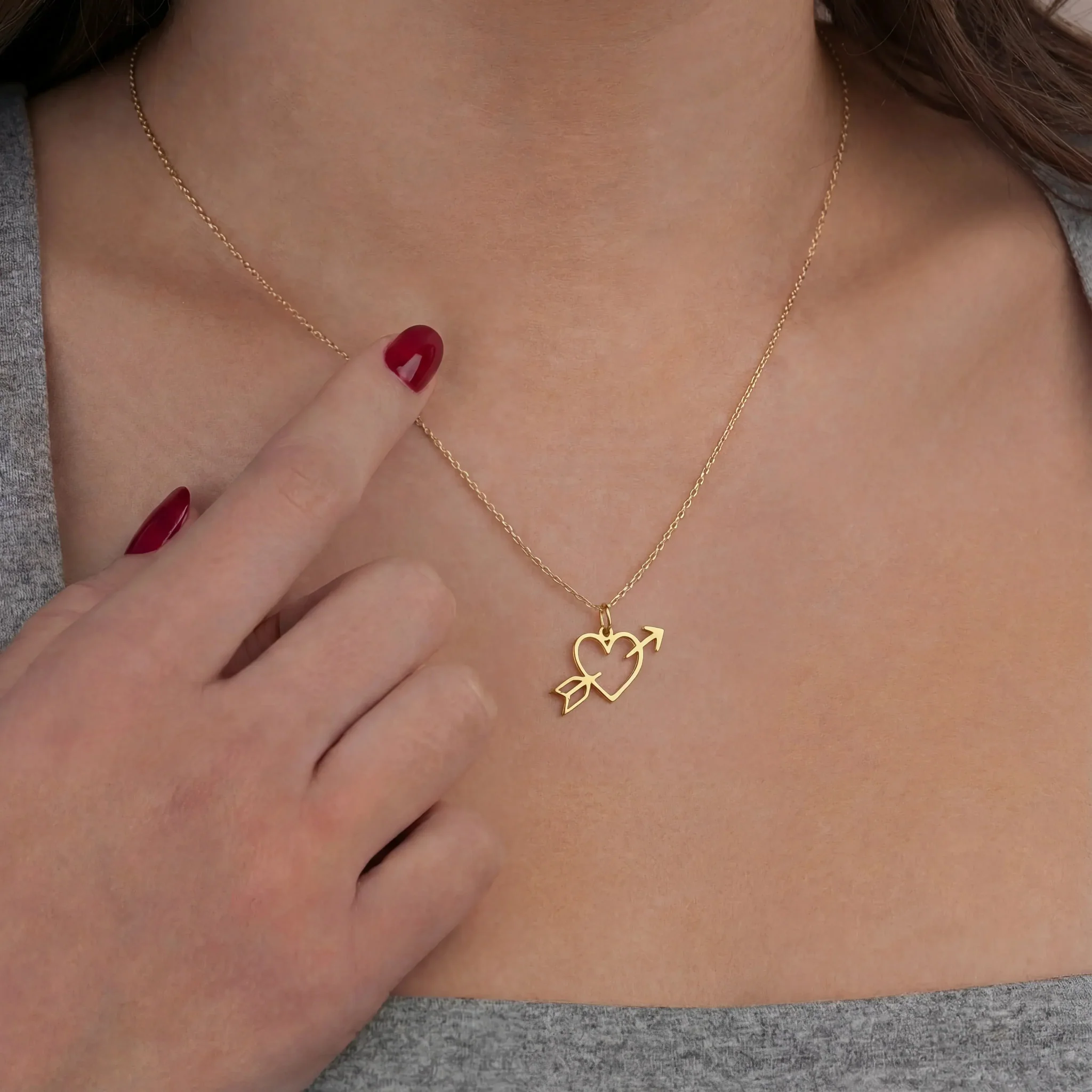 Heart Arrow Necklace