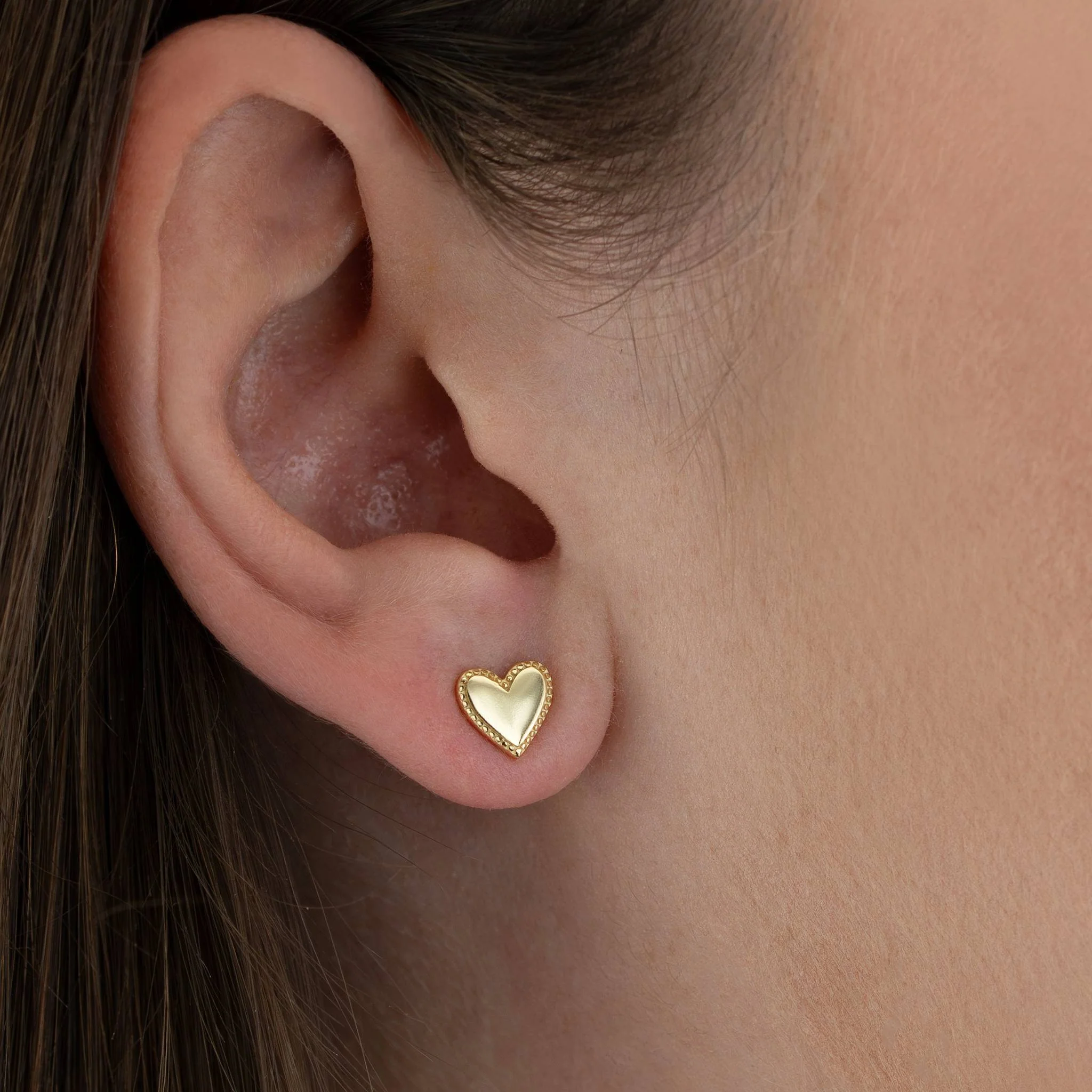 Heart Stud Earrings