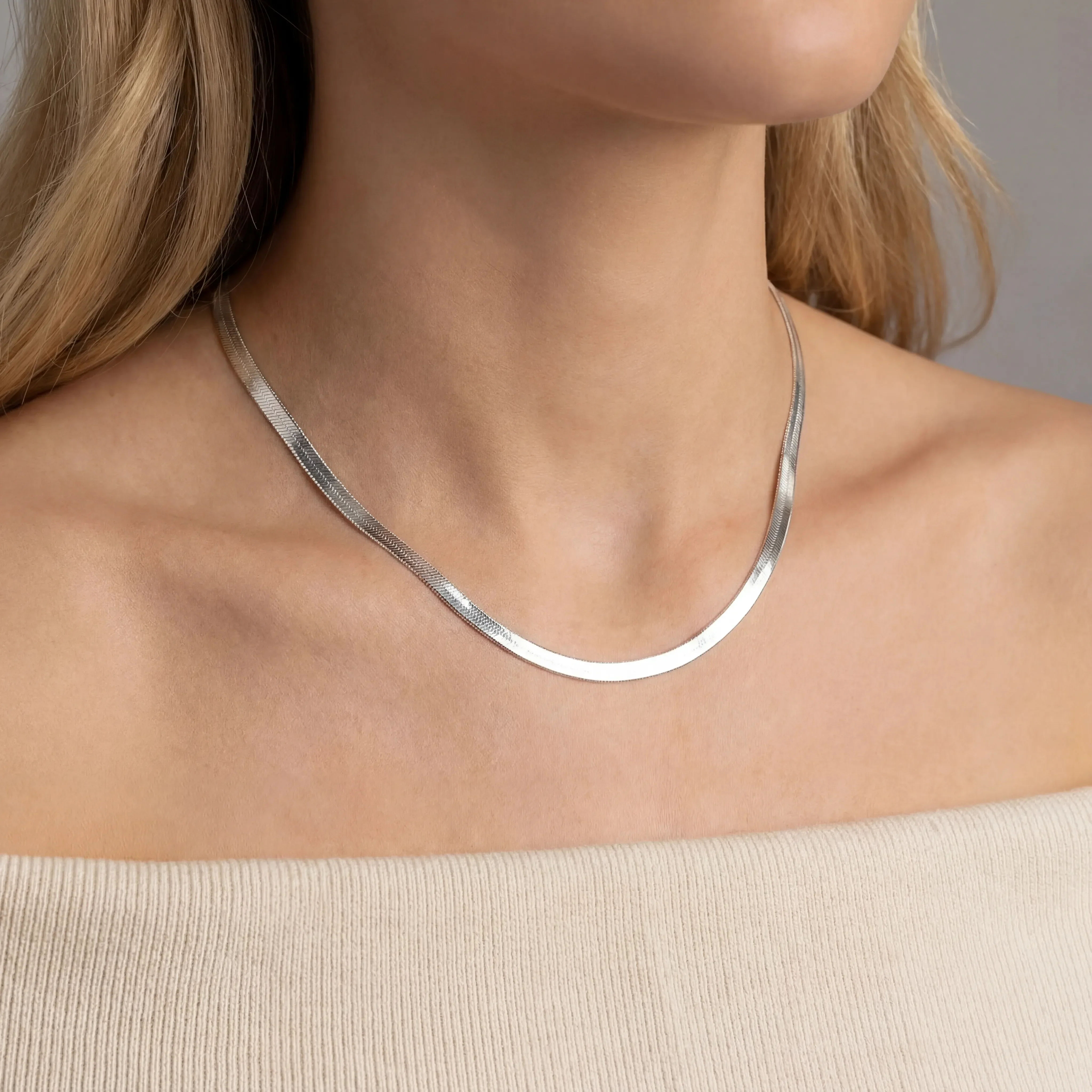 Herringbone Necklace - Image 3