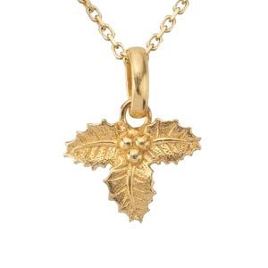 Gold - December Holly Birthflower Charm