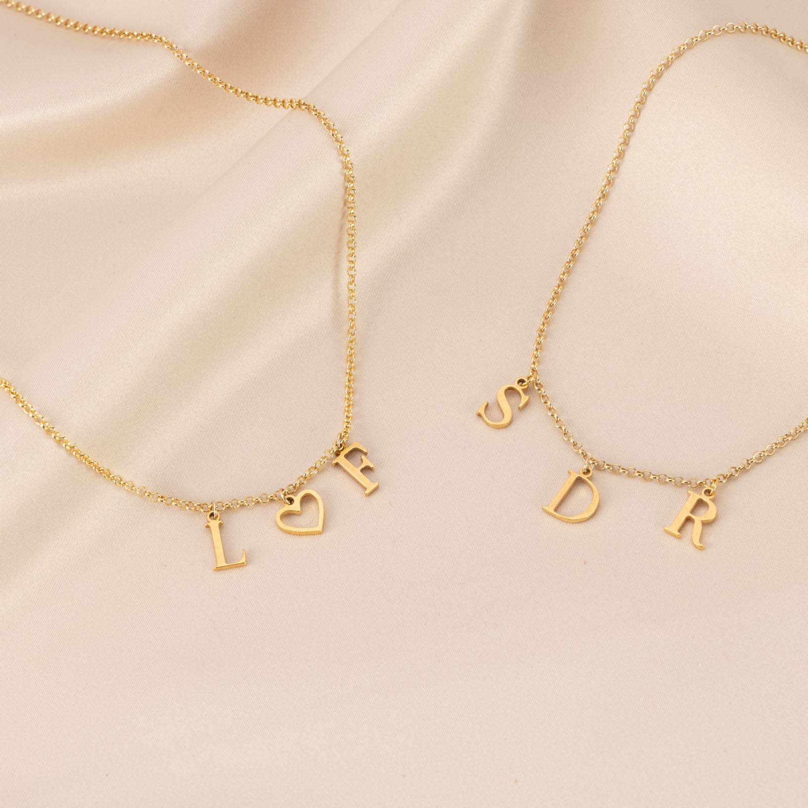 Initial Heart Initial Necklace - Image 5