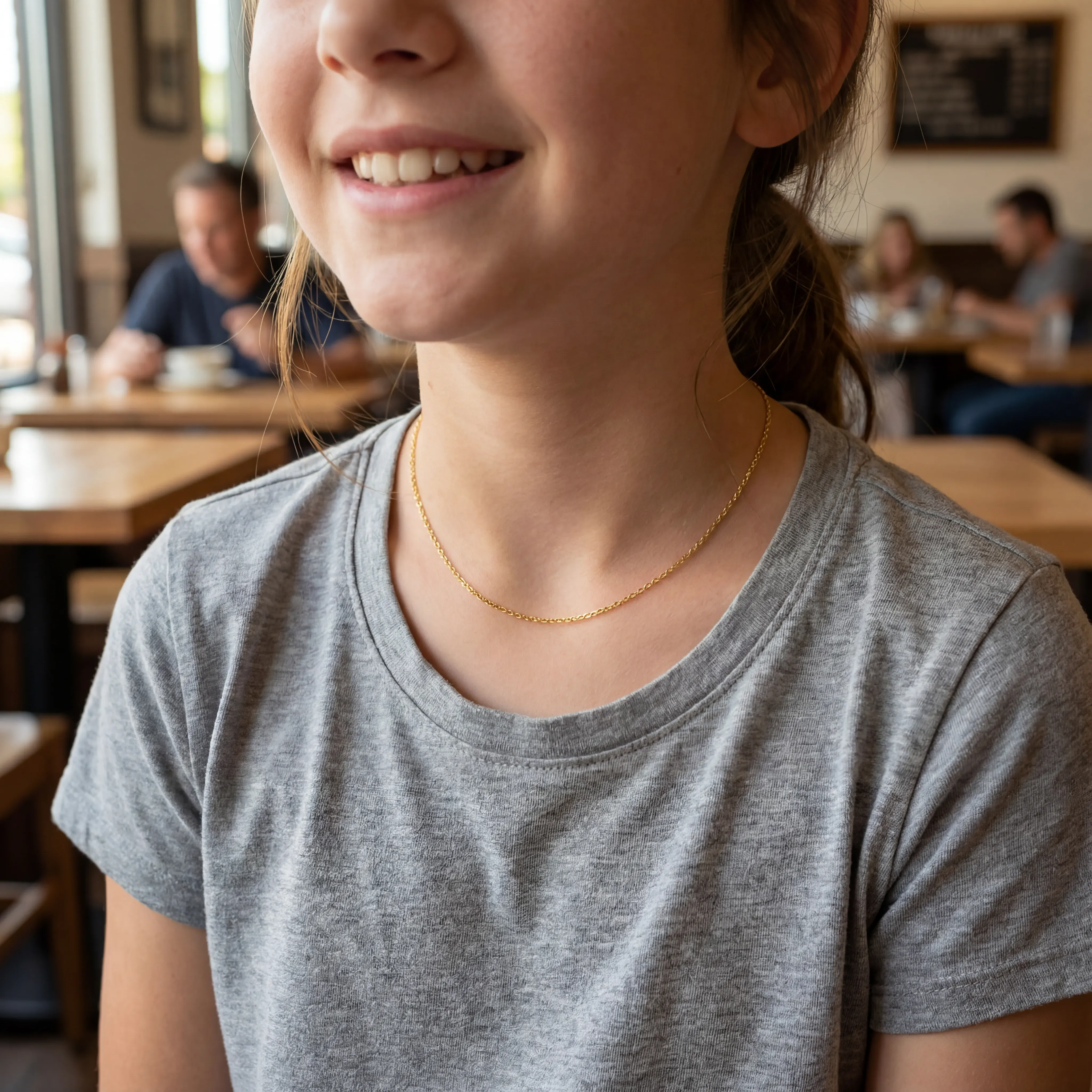 Kids Anchor Chain Necklace - Image 4