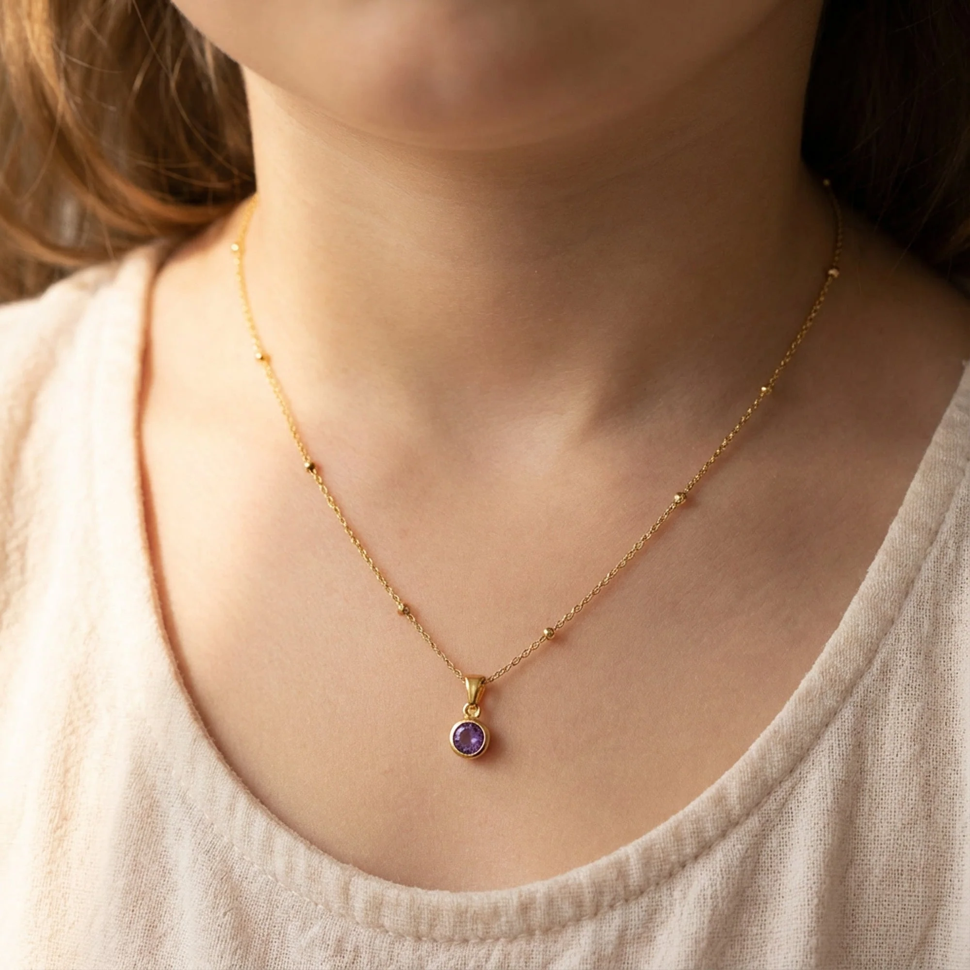 Kids Birthstone Necklace - Image 7