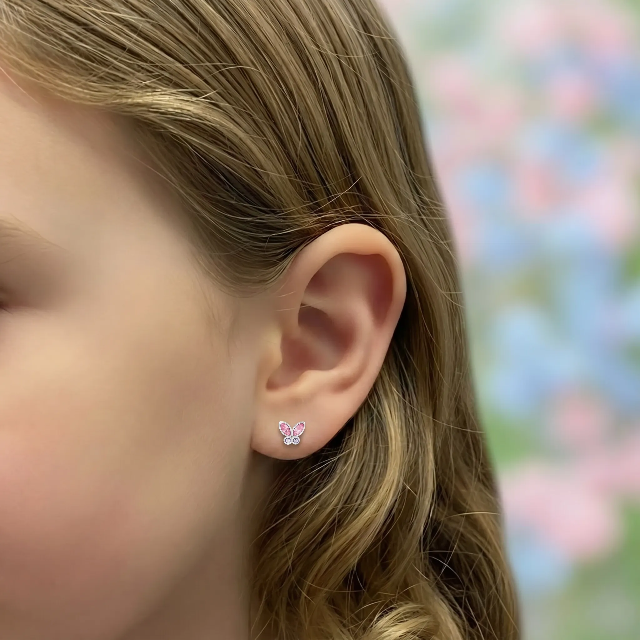 Kids butterfly studs