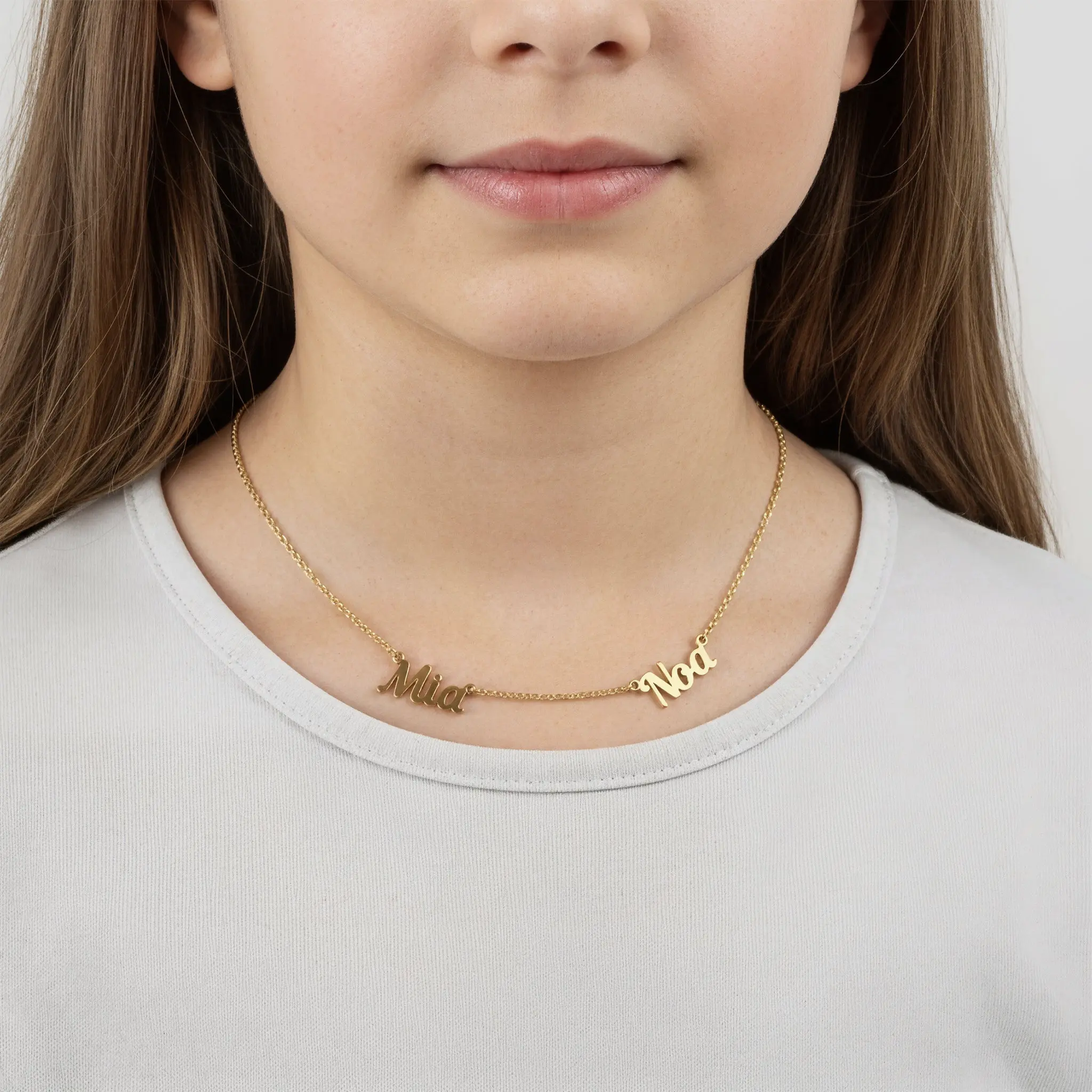 Kids Double Name Necklace - Image 3