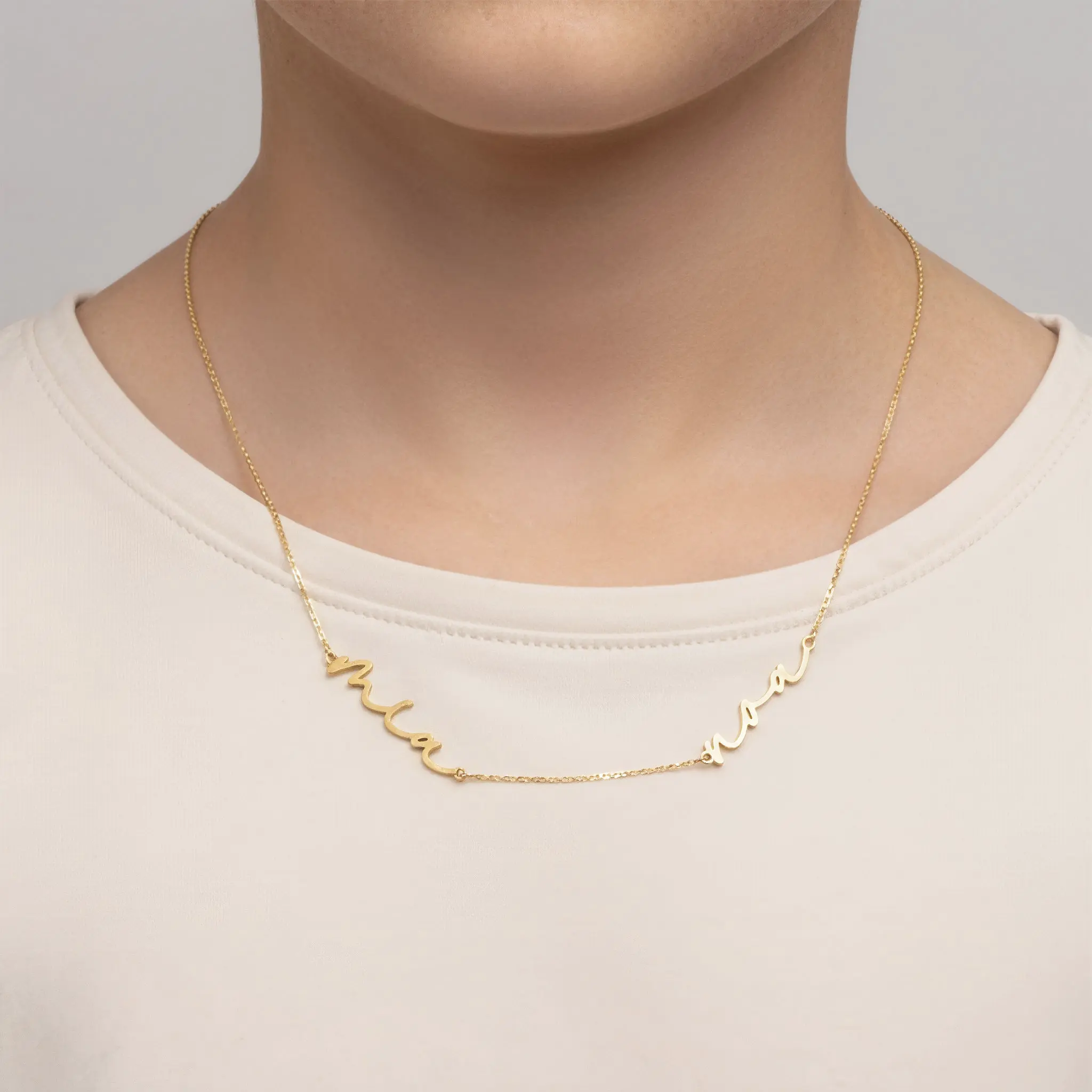 Kids Double Name Necklace - Image 4