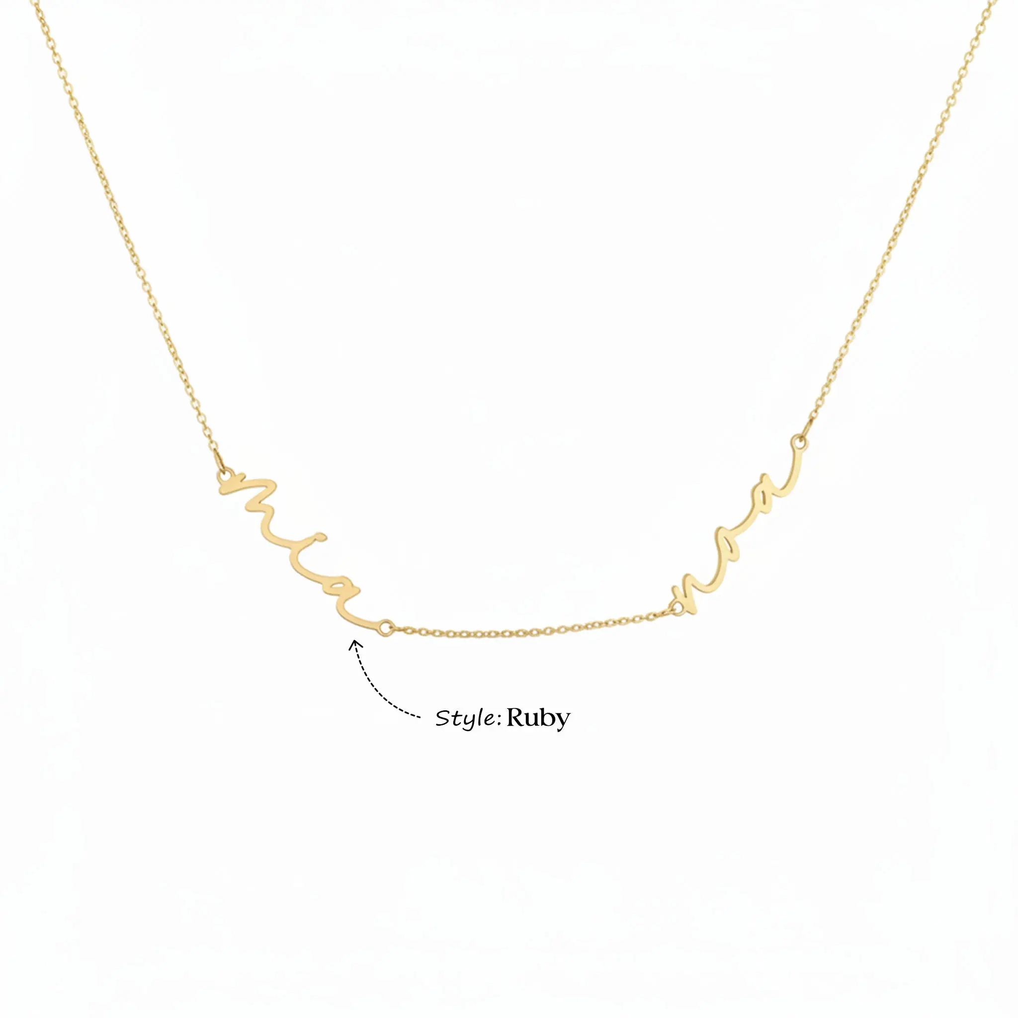 Kids Double Name Necklace - Image 6