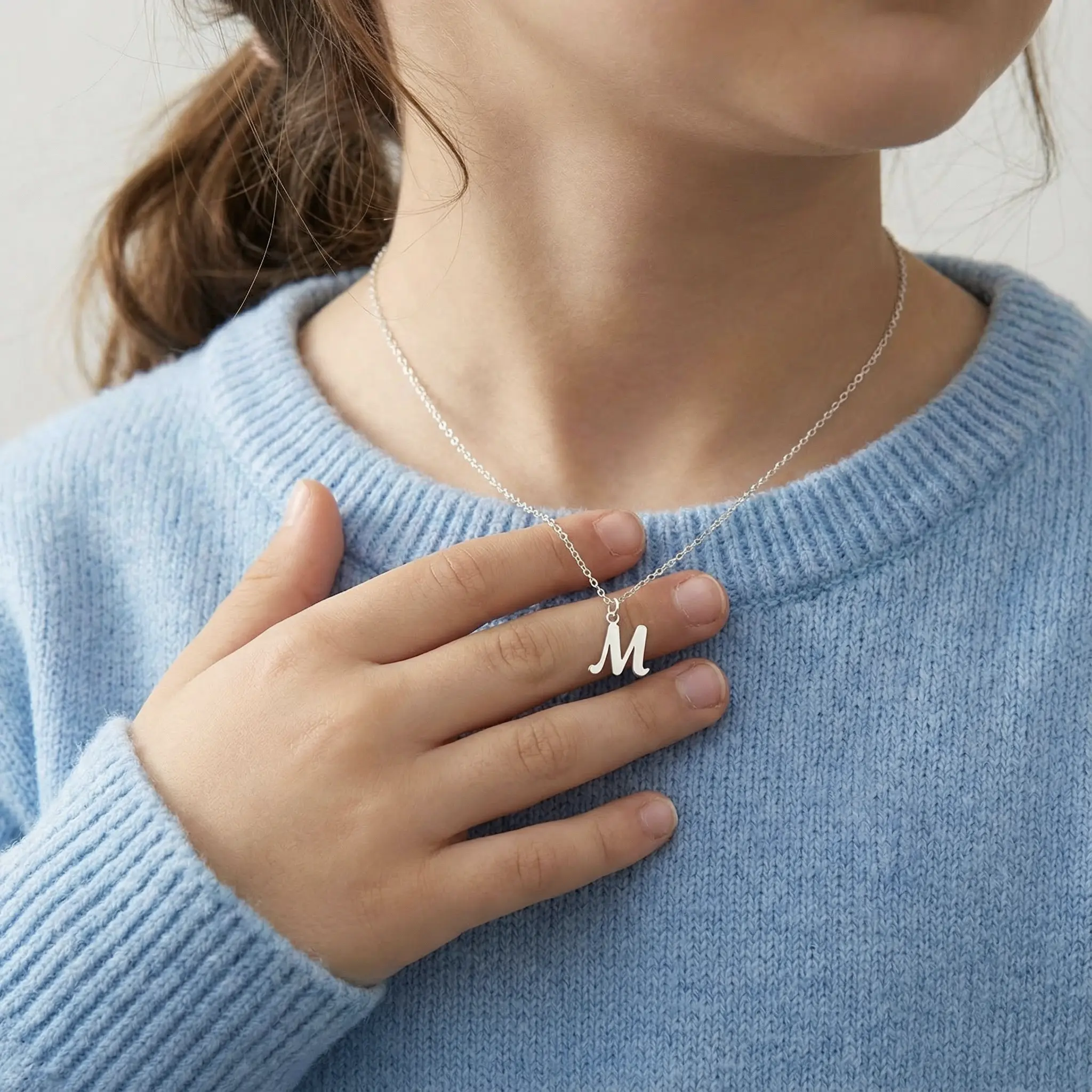 Kids Initial Necklace - Image 6