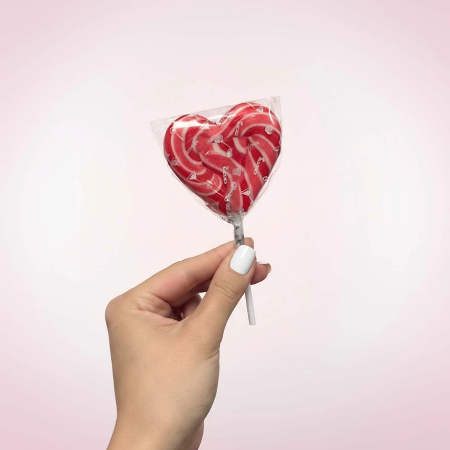 Handmade Strawberry Red & Pink Lollipop