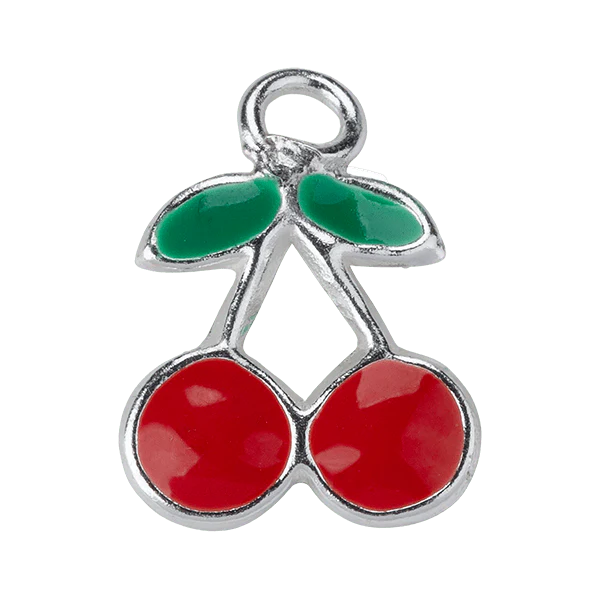 Silver Cherry Kids Charm