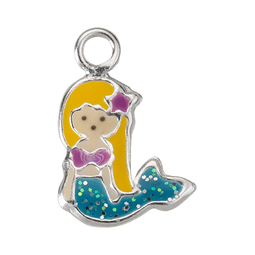 Silver Mermaid Kids Charm