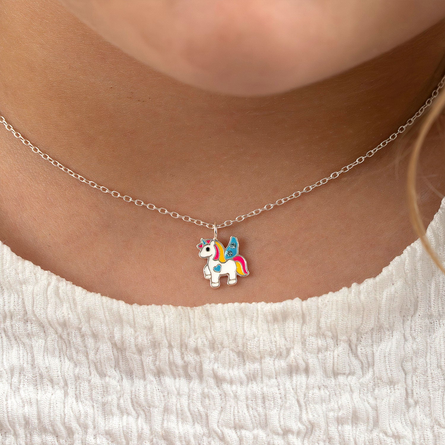 Kids Unicorn Sterling Silver Necklace - Image 2