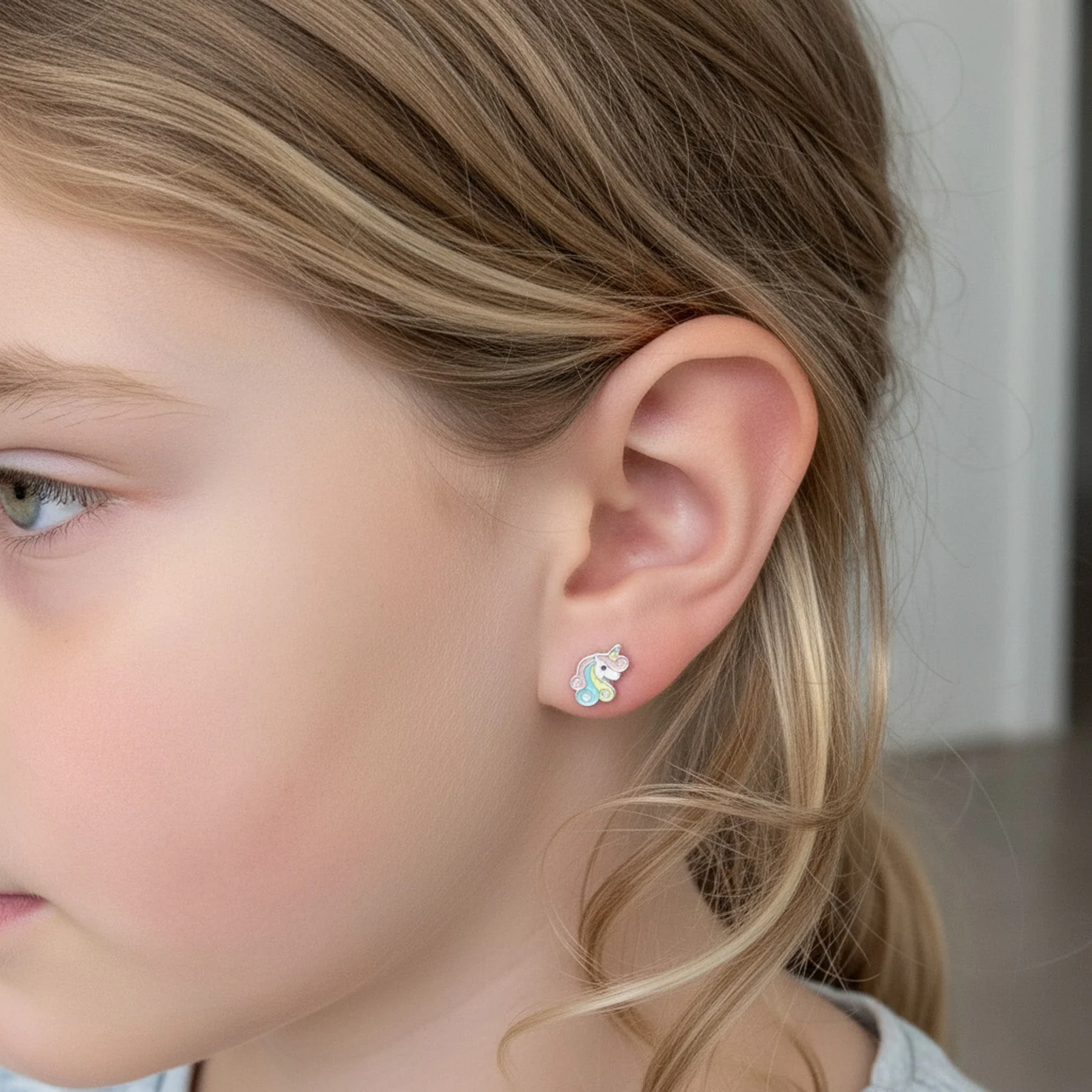 Kids Unicorn Stud Earrings