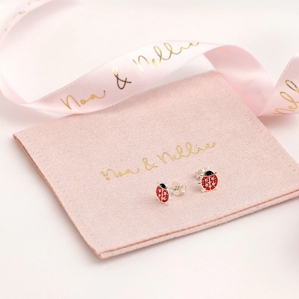 Kids Ladybird Stud Earrings - Image 4