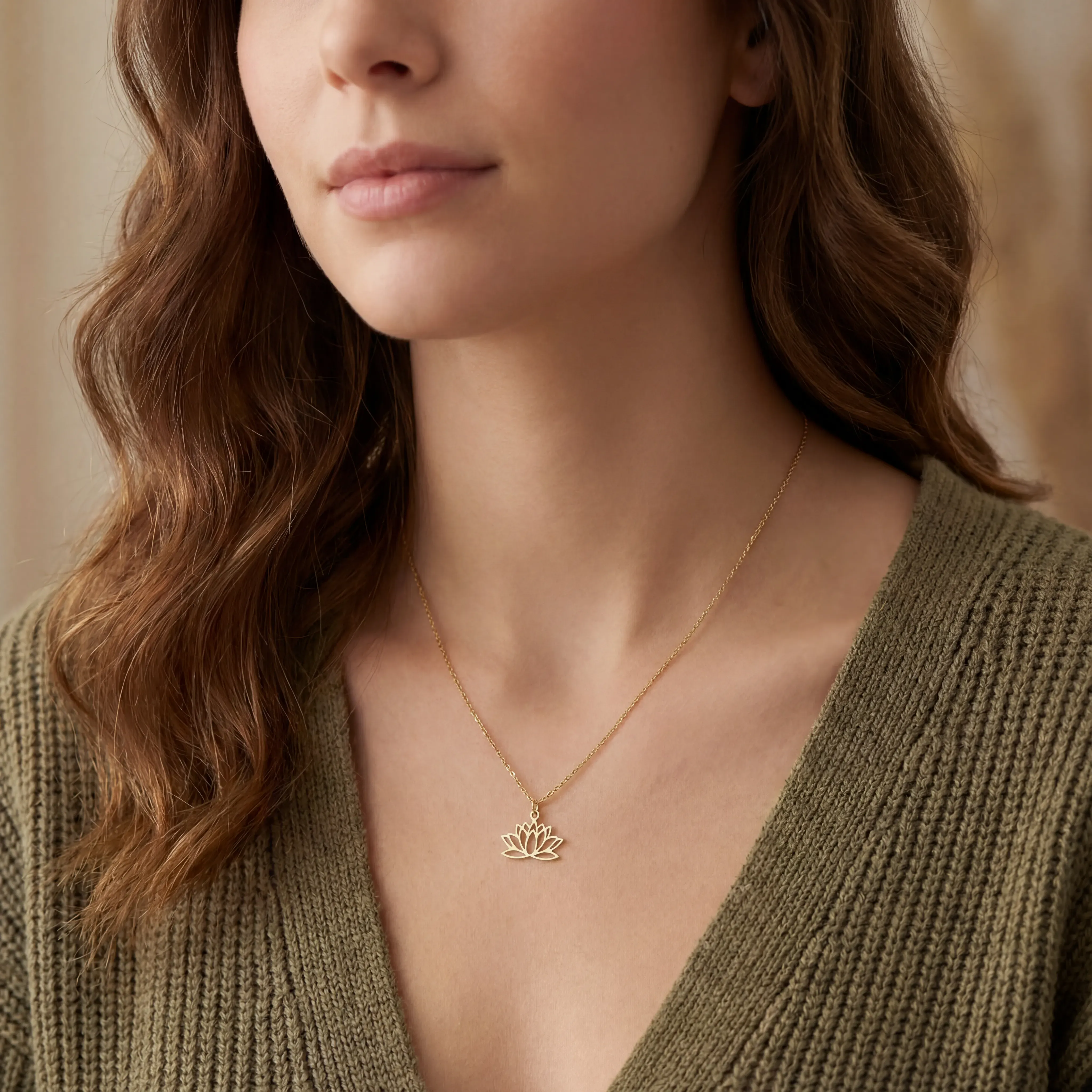 Lotus Flower Necklace