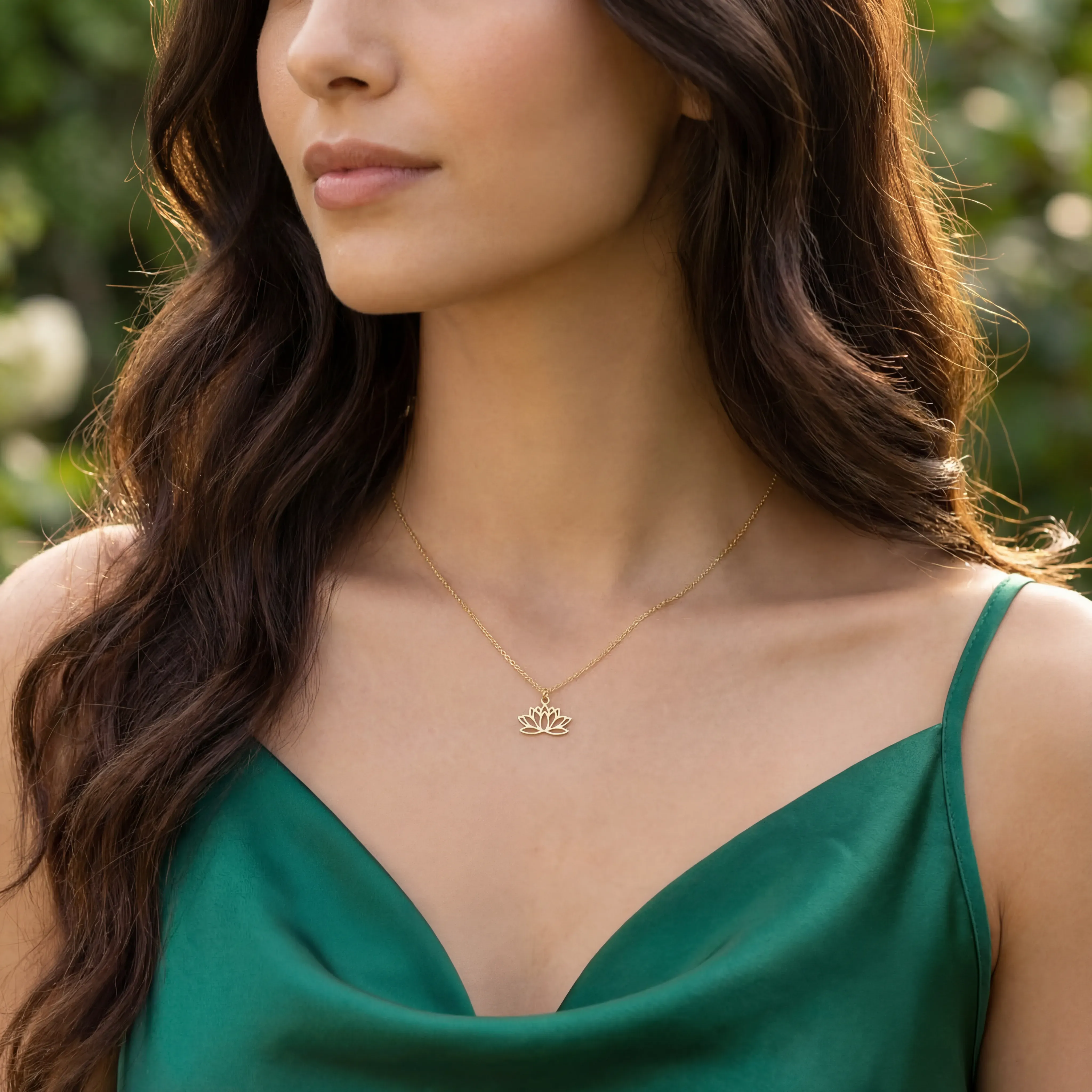 Lotus Flower Necklace - Image 3
